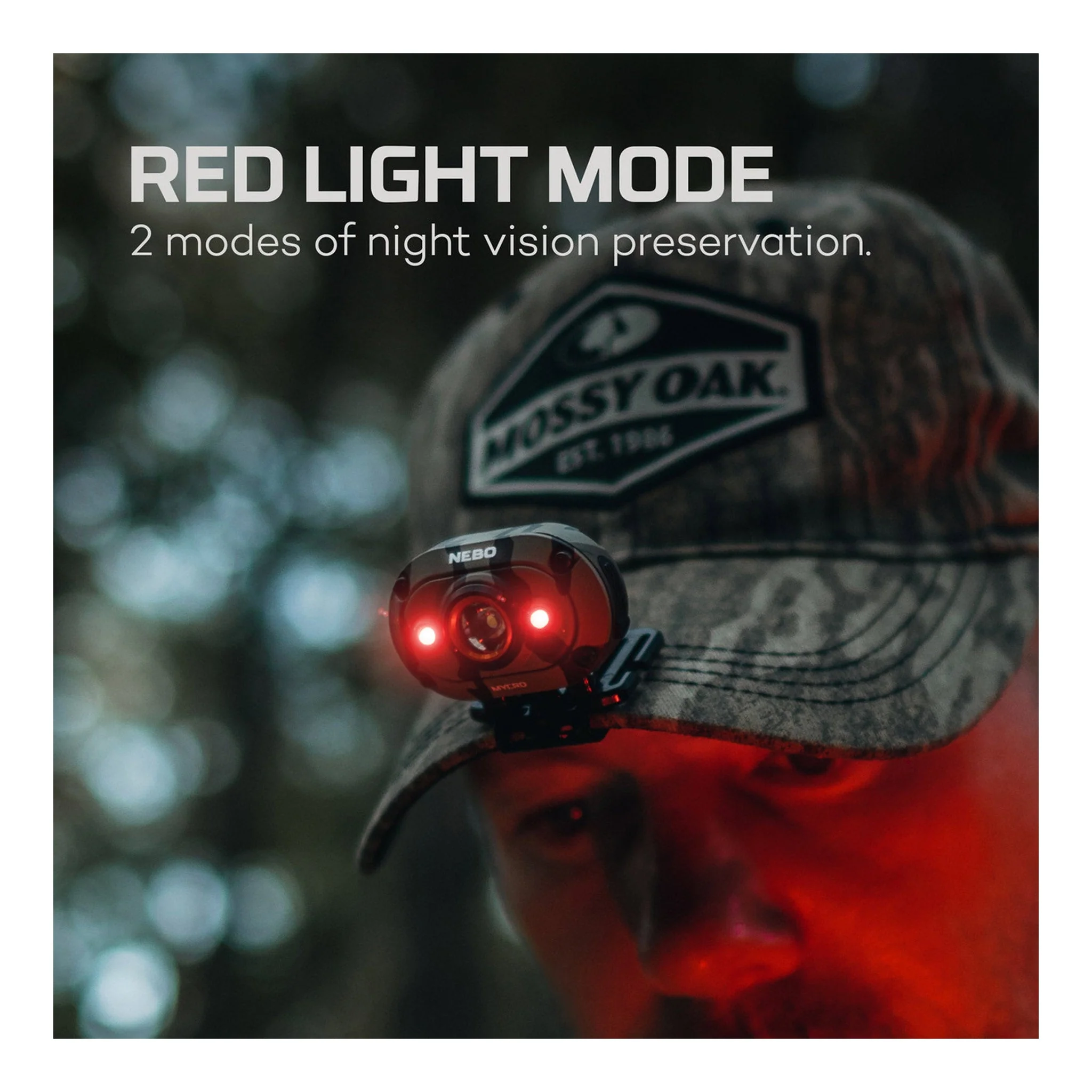 NEBO NEB-HLP-1004 Mossy Oak Bottomland MYCRO 400 Rechargeable Headlamp - Image 4