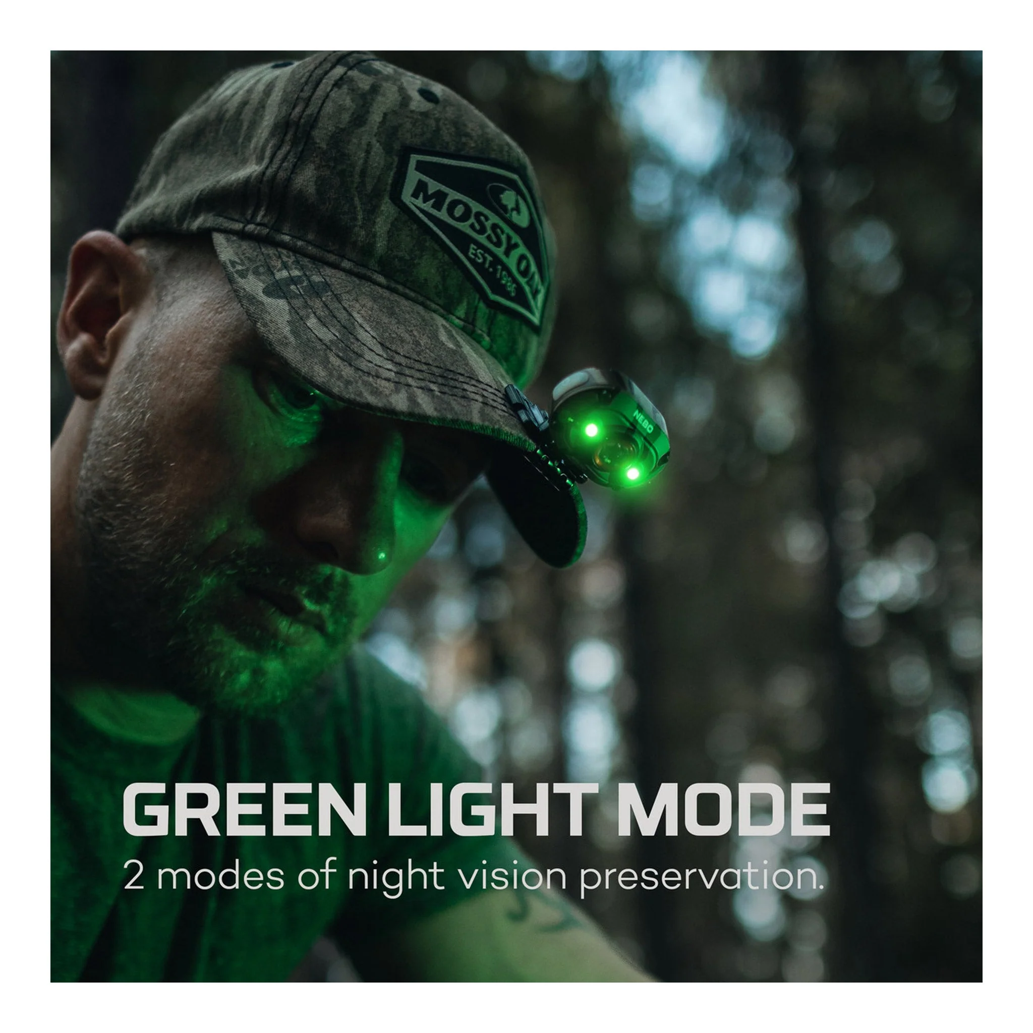 NEBO NEB-HLP-1004 Mossy Oak Bottomland MYCRO 400 Rechargeable Headlamp - Image 5