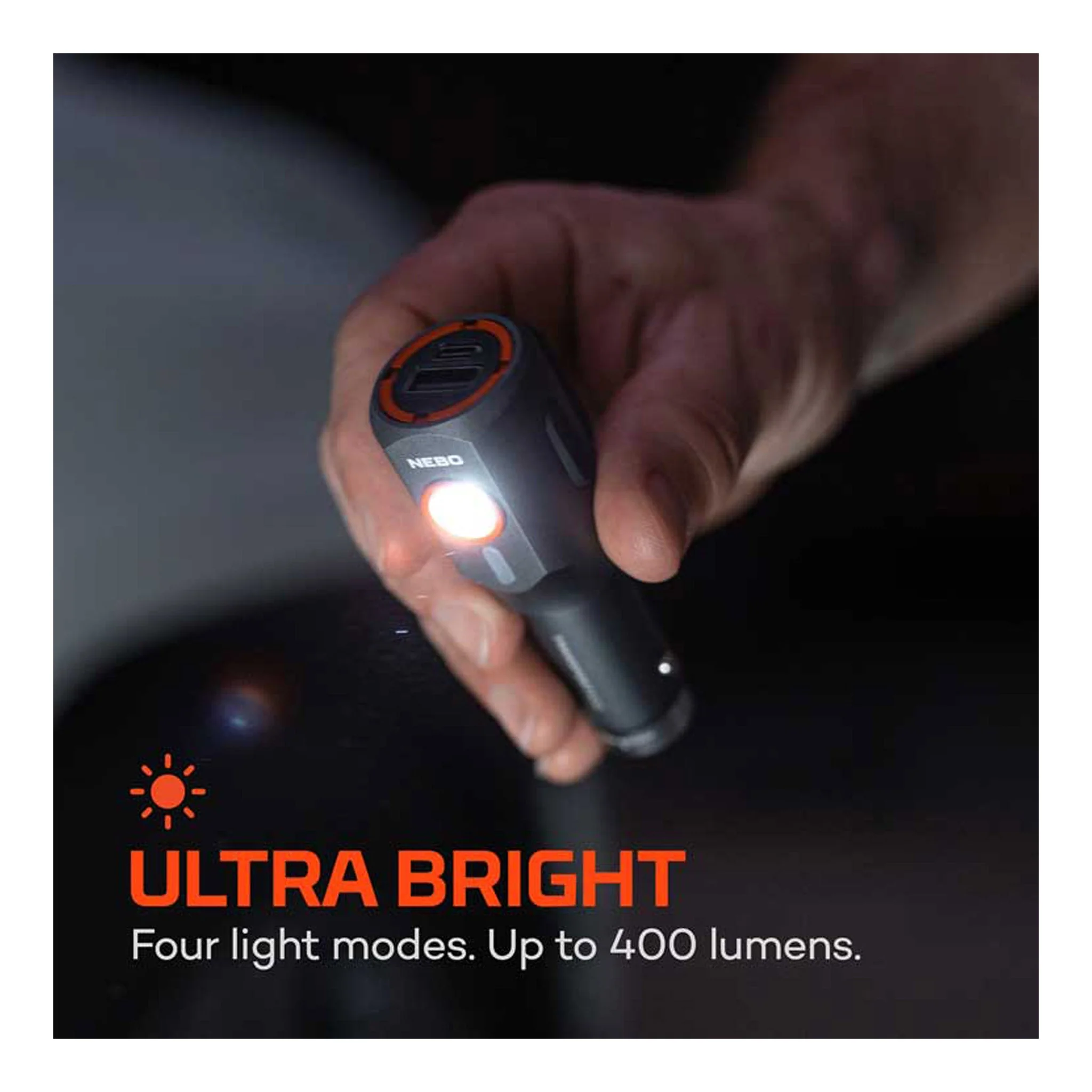 NEBO NEB-POC-1006 Transport 400 2-IN-1 Car Charger & Flashlight - Image 4