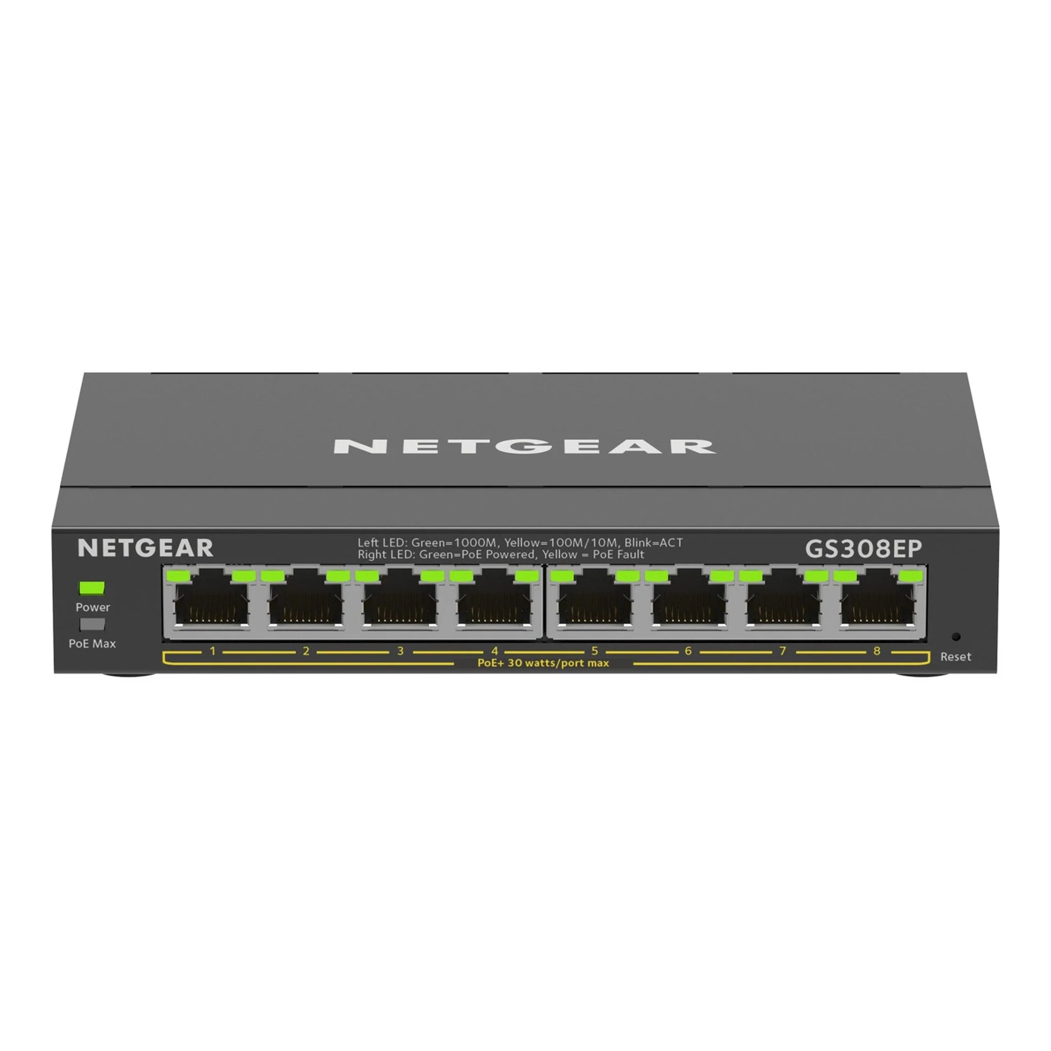 Netgear GS308EP-100NAS 8-Port Gigabit Ethernet PoE+ Smart Managed Plus Switch - Image 2