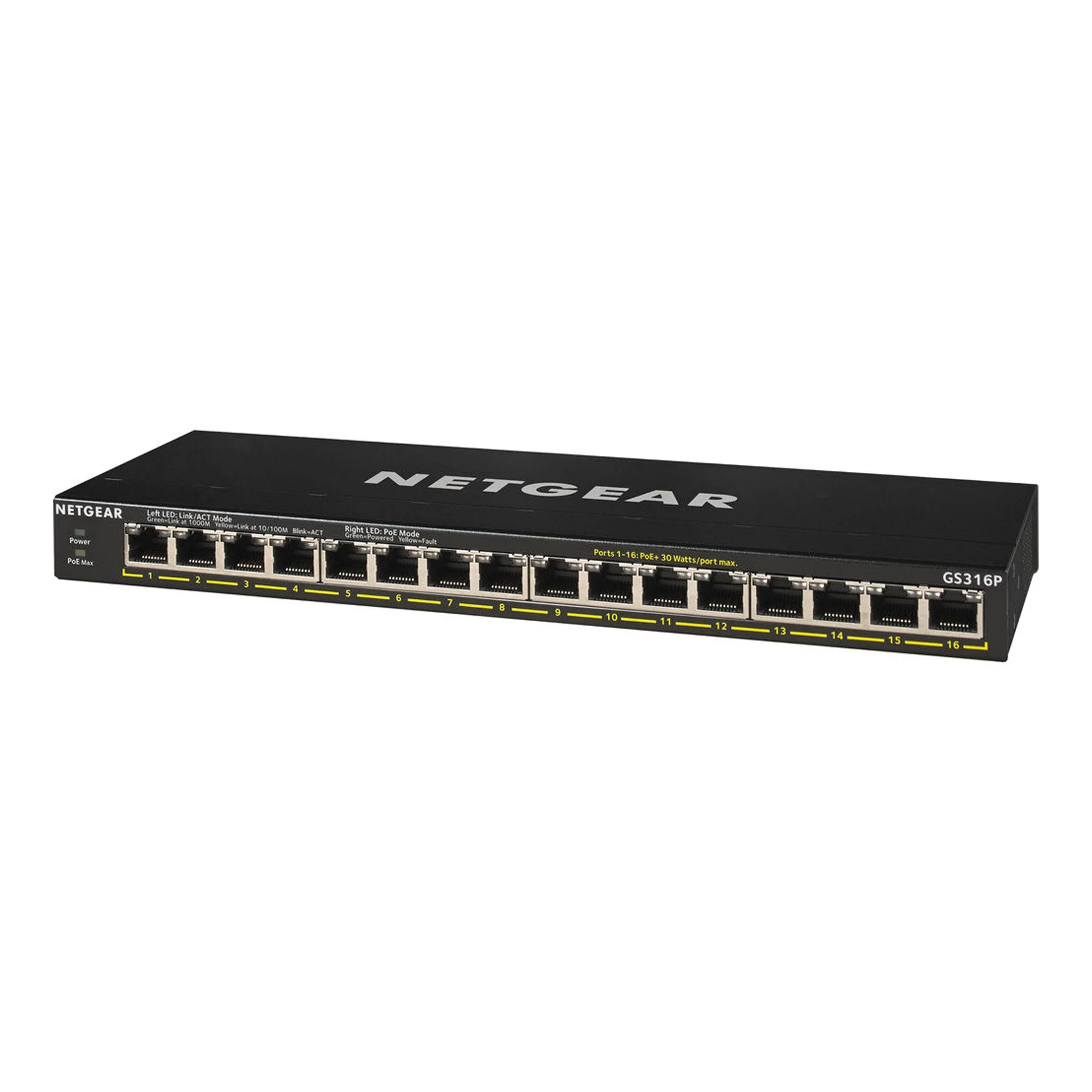 Netgear GS316P-100NAS 16-Port GS316P Ethernet Switch