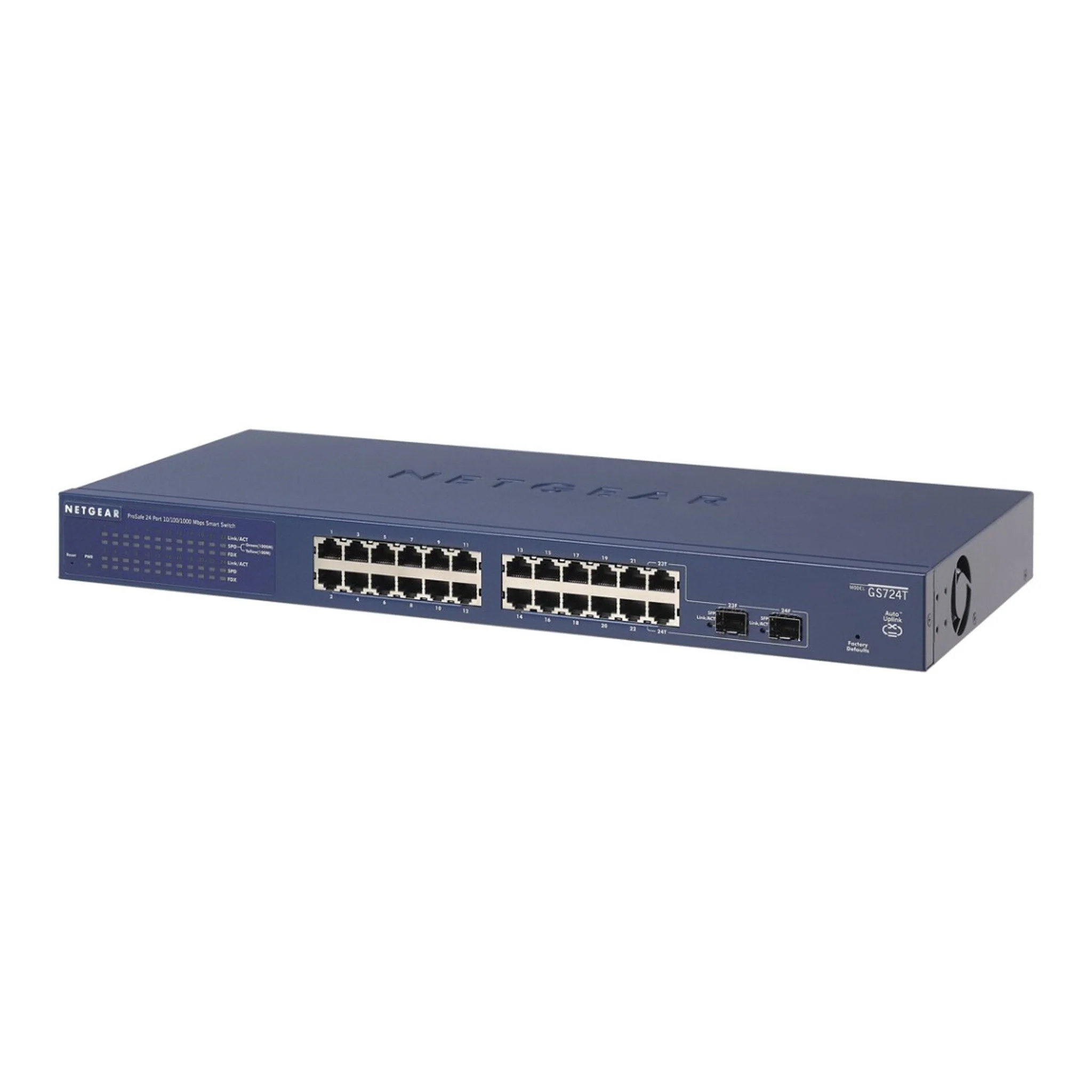 NETGEAR GS724T-400NAS 24-Port ProSAFE Gigabit Smart Managed Switch Plus 2 Dedicated SFP Ports