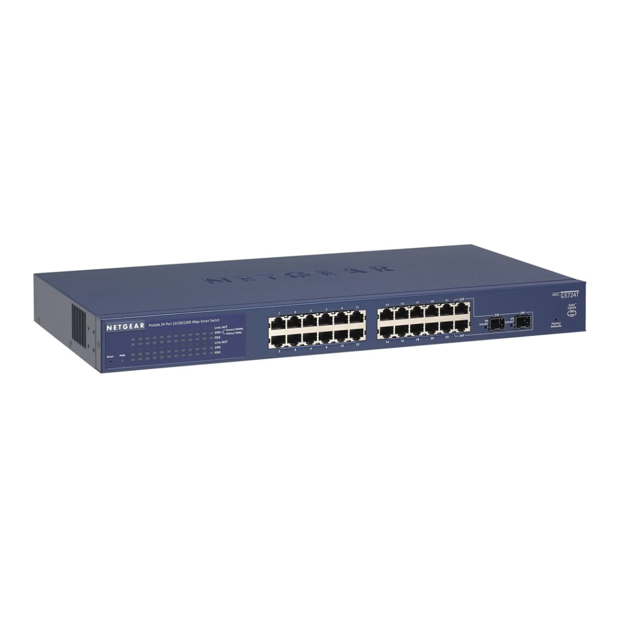NETGEAR GS724T-400NAS 24-Port ProSAFE Gigabit Smart Managed Switch Plus 2 Dedicated SFP Ports - Image 3