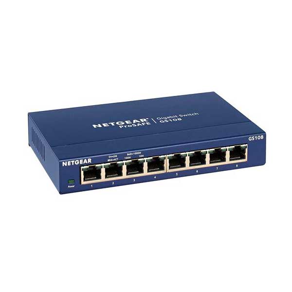 Netgear GS108-400NAS ProSAFE 8-Port Gigabit Desktop Switch
