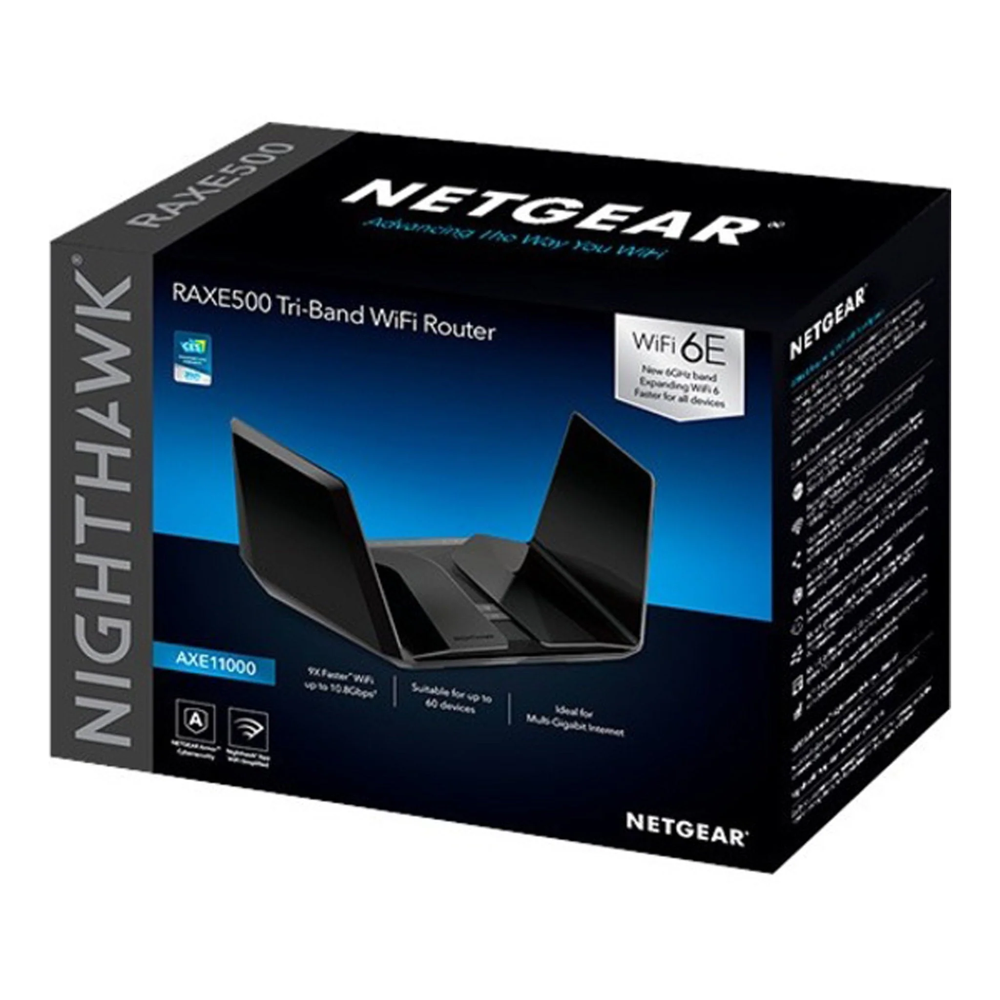 Netgear RAXE500-100NAS Nighthawk RAXE500 AXE11000 Tri-Band Wi-Fi 6E Router - Image 5