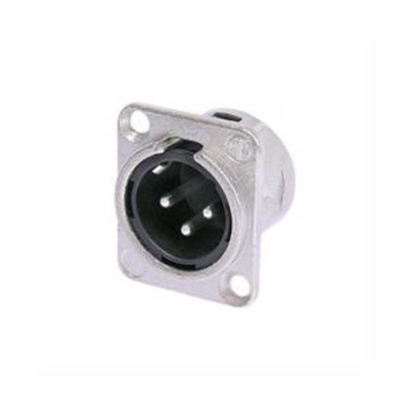 Neutrik 3 Pin XLR Male Chassis Mount Receptacle