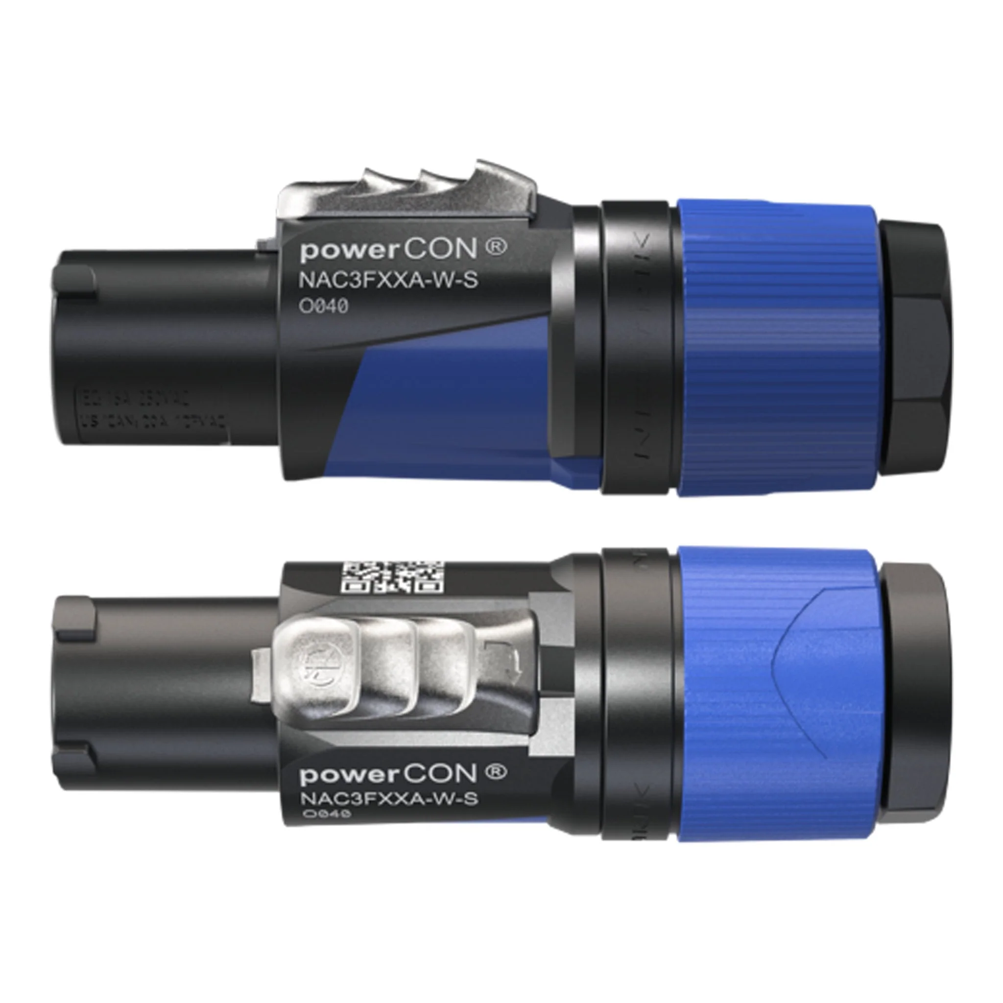 Neutrik NAC3FXXA-W-S Single Phase 3-Conductor 6~12mm powerCON Lockable Power Connector - Blue - Image 3