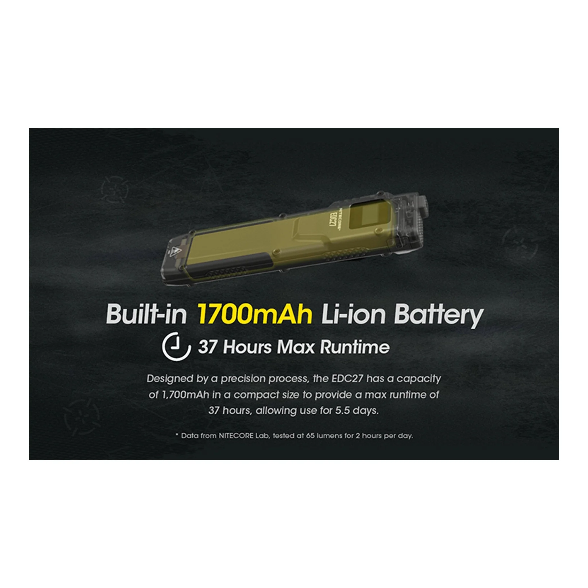 Nitecore FL-NITE-EDC27 3000 Lumen Ultra Slim Flat EDC Flashlight - Image 8