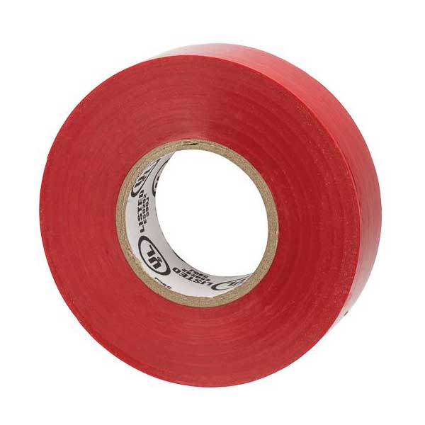 NSi Industries WW-732 WarriorWrap 3/4" Premium Electrical Tape, Red, 66FT