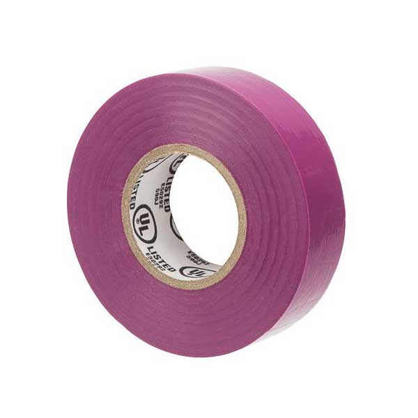 NSi Industries WW-732 WarriorWrap 3/4" Premium Electrical Tape, Violet, 66FT