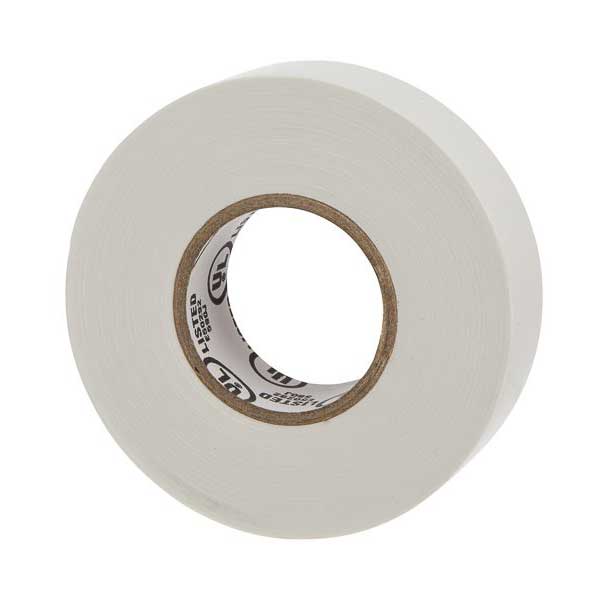 NSi Industries WW-732 WarriorWrap 3/4" Premium Electrical Tape, White, 66FT