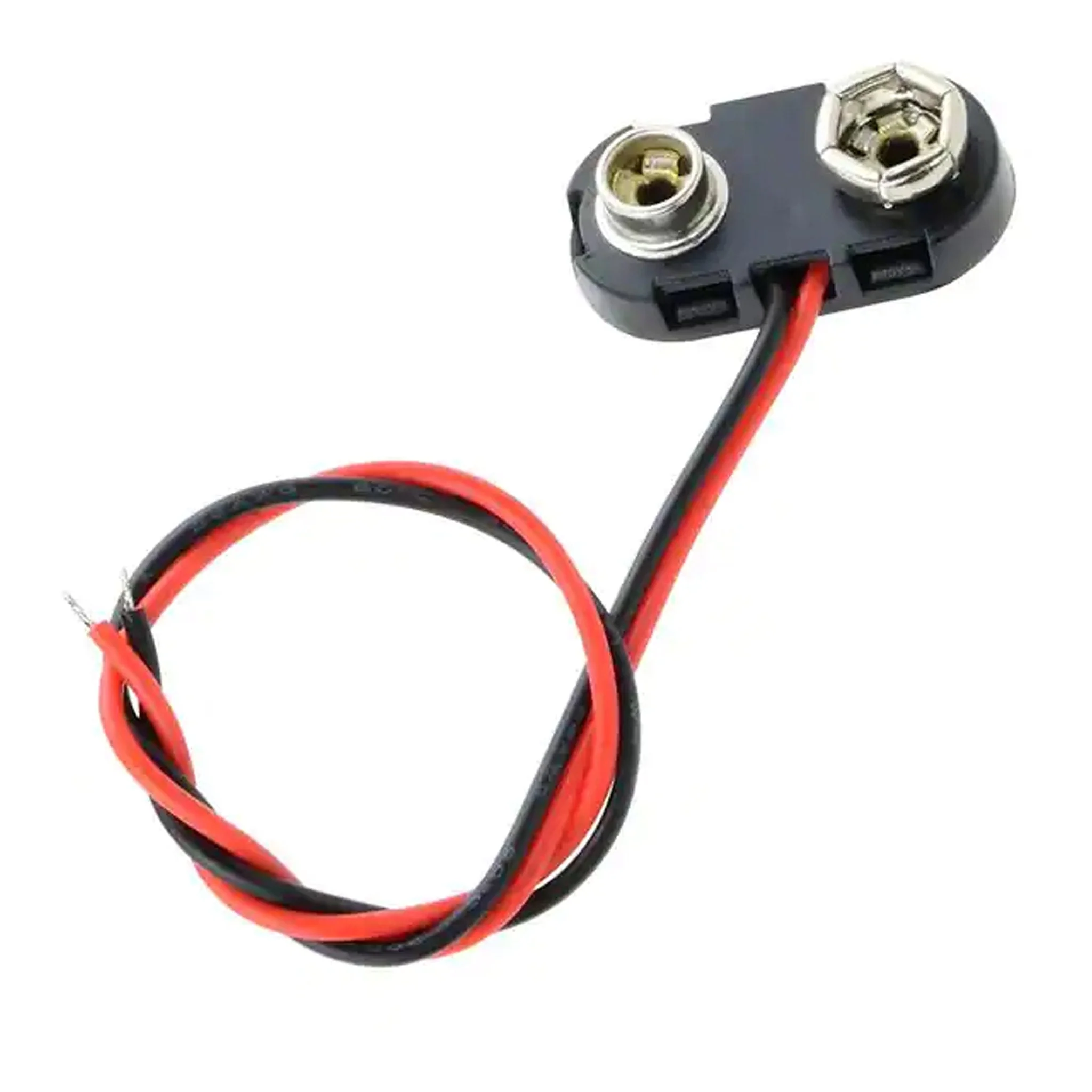 NTE 23-BH9-2 Single 9V Premium Snap Connection Battery Connector with 150mm Wires