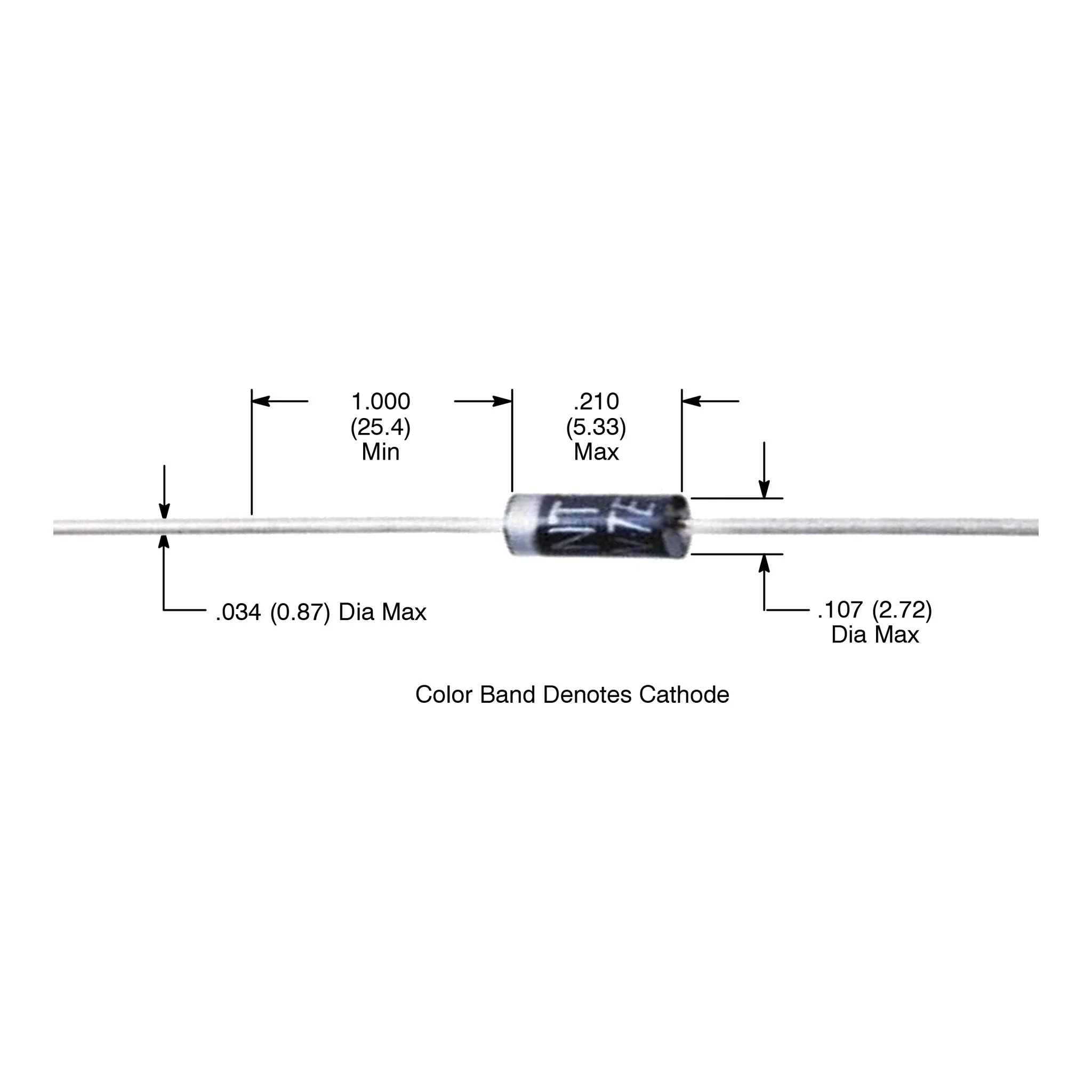 NTE Electronics NTE116 General Purpose Silicon Rectifier 600V 1A DO−41 Type - Image 2