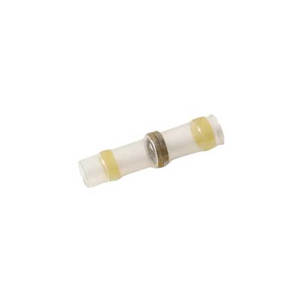 NTE Heat Shrink Insulated 12-10 AWG Butt Connectors with Internal Fluxed Solder Ring (10 pk)