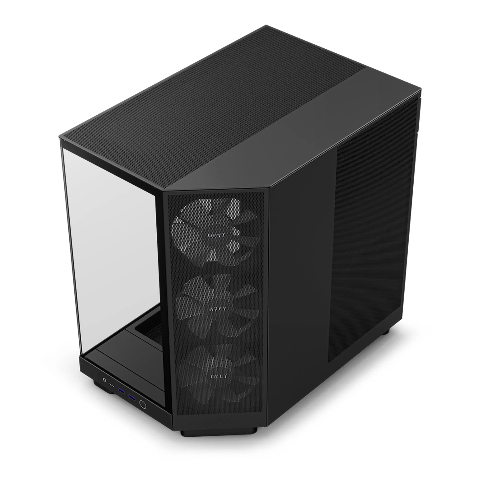 NZXT CC-H61FB-R1 H6 Flow RGB Mid-Tower Dual-Chamber Airflow ATX Case - Black - Image 2