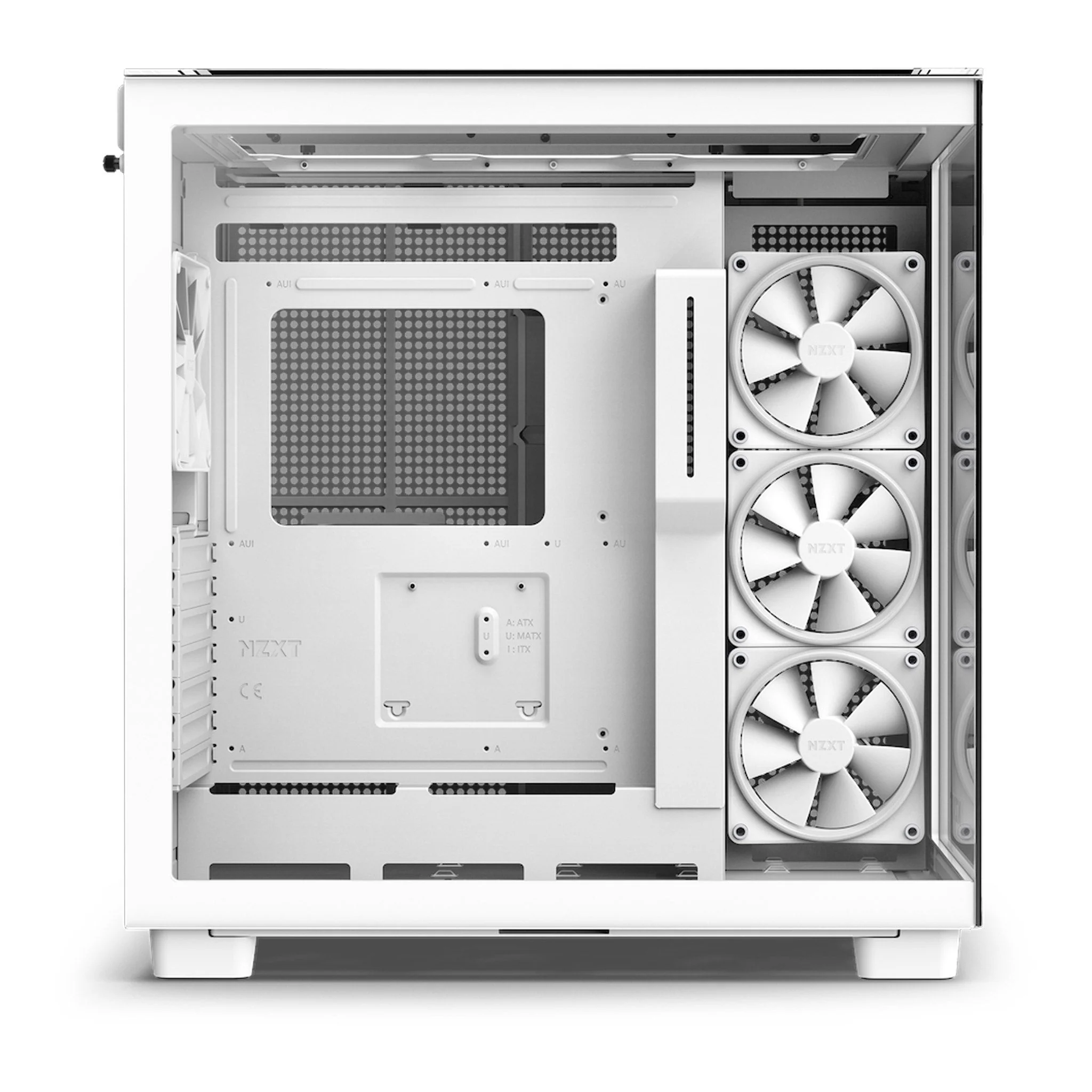 NZXT CM-H91EW-01 H9 Elite Premium Dual-Chamber Mid-Tower Airflow Case - White - Image 3