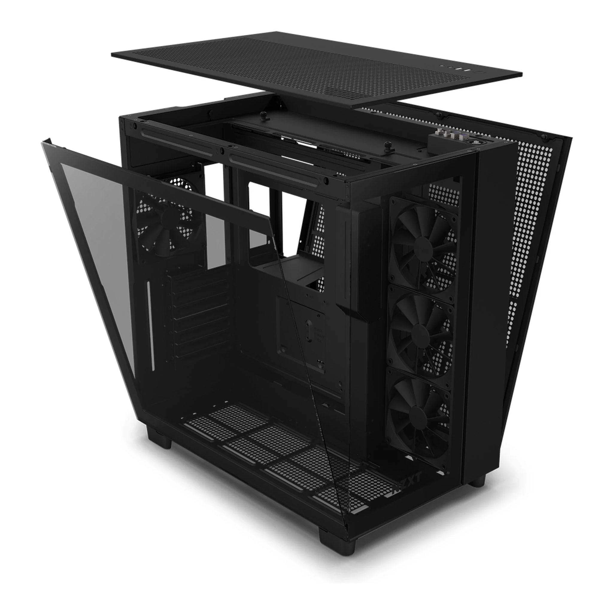 NZXT CM-H91FB-01 H9 Flow Dual-Chamber Mid-Tower Airflow Case - Black - Image 5