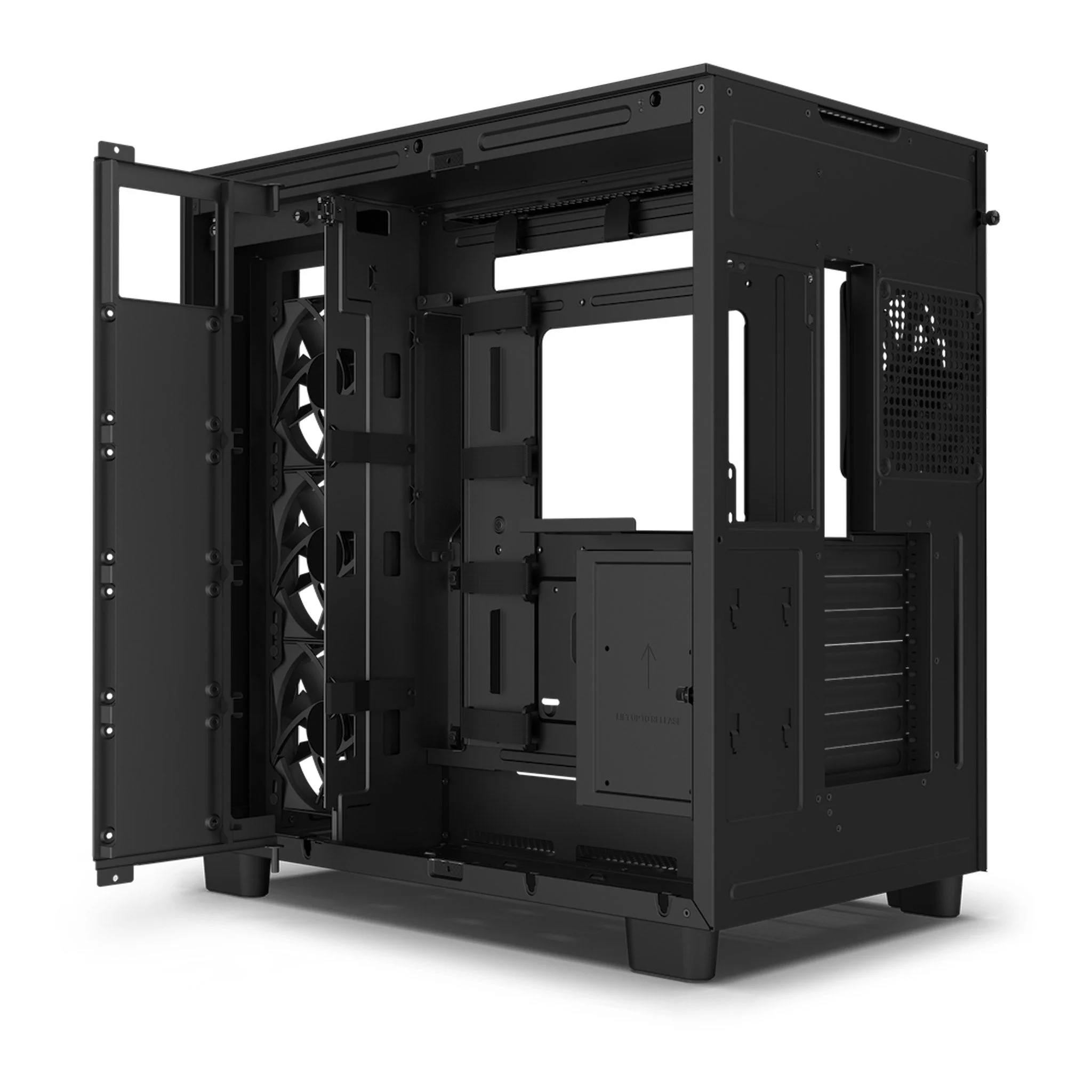 NZXT CM-H91FB-01 H9 Flow Dual-Chamber Mid-Tower Airflow Case - Black - Image 6