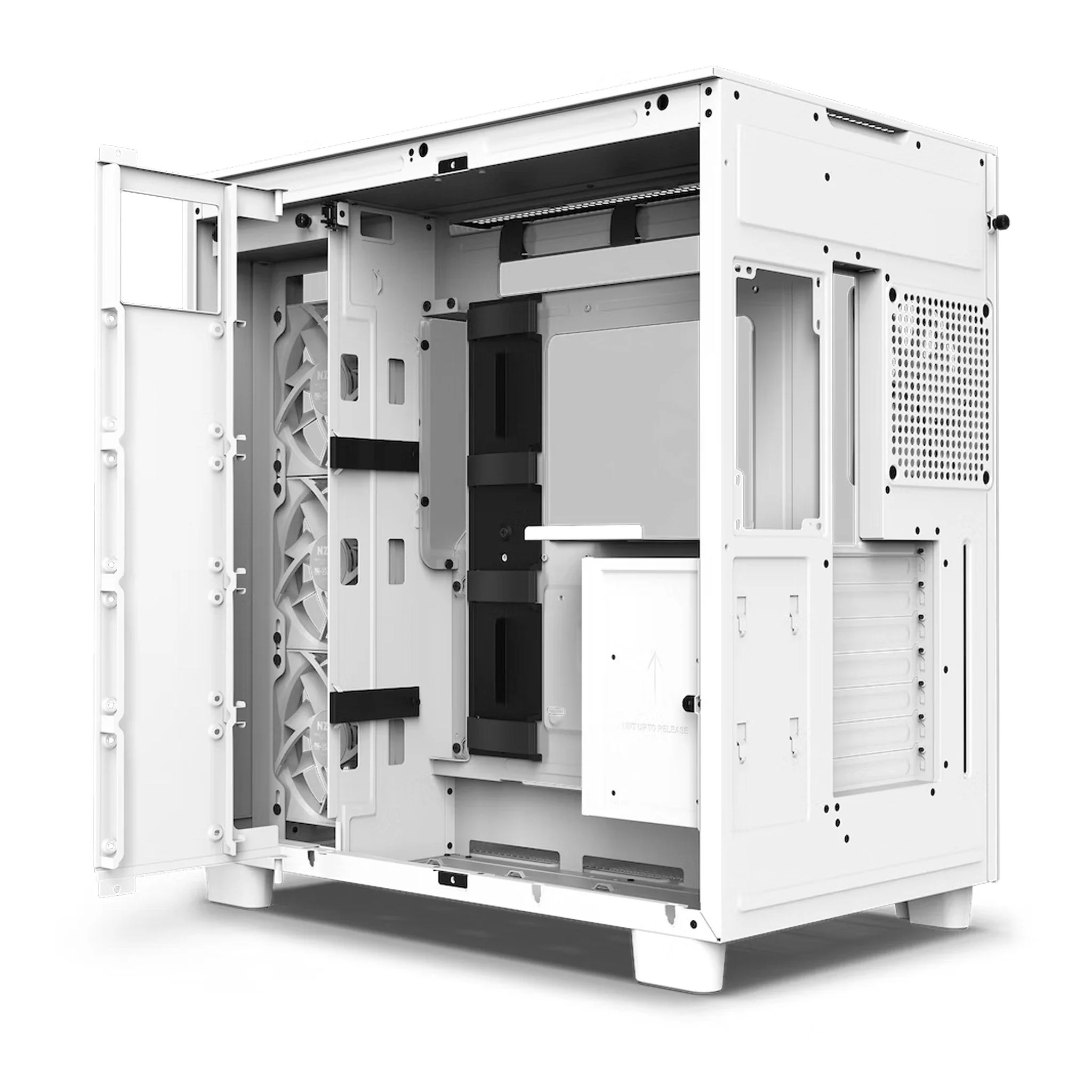 NZXT CM-H91FW-01 H9 Flow Dual-Chamber Mid-Tower Airflow Case - Image 6