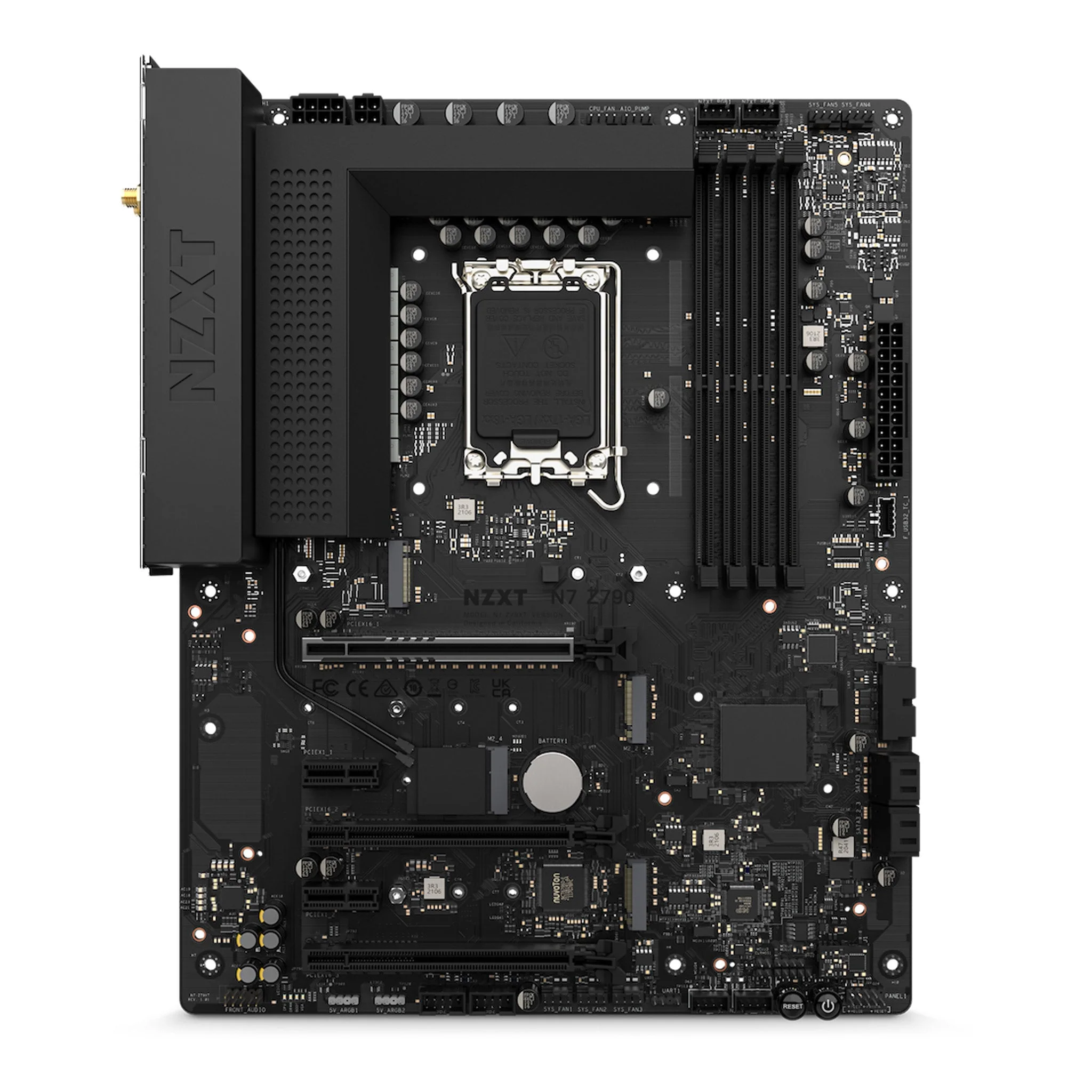 NZXT N7-Z79XT-B1 N7 Intel Z790 Wi-Fi 6E ATX Motherboard - Black Cover - Image 3