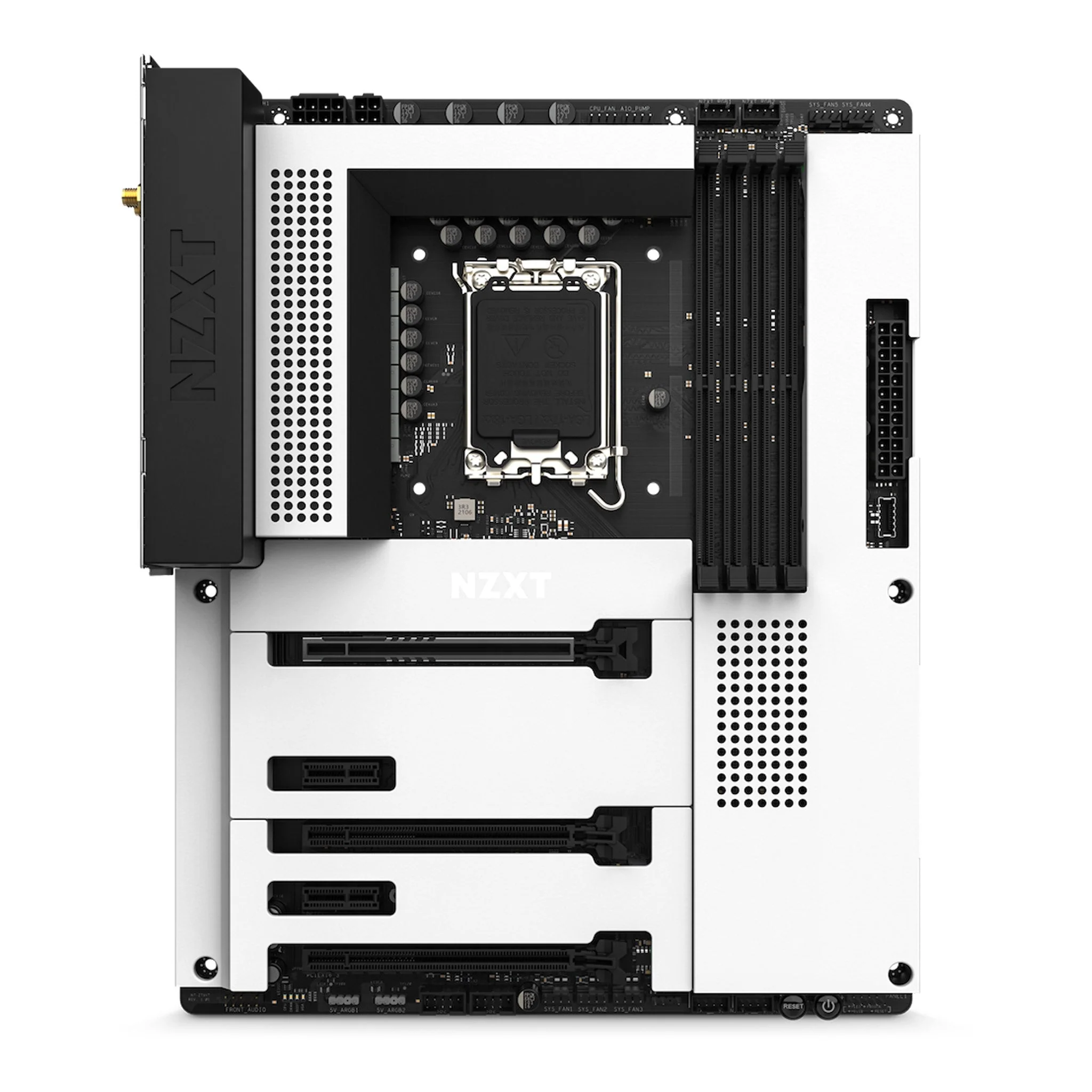 NZXT N7-Z79XT-W1 N7 Intel Z790 Wi-Fi 6E ATX Motherboard - White Cover - Image 2