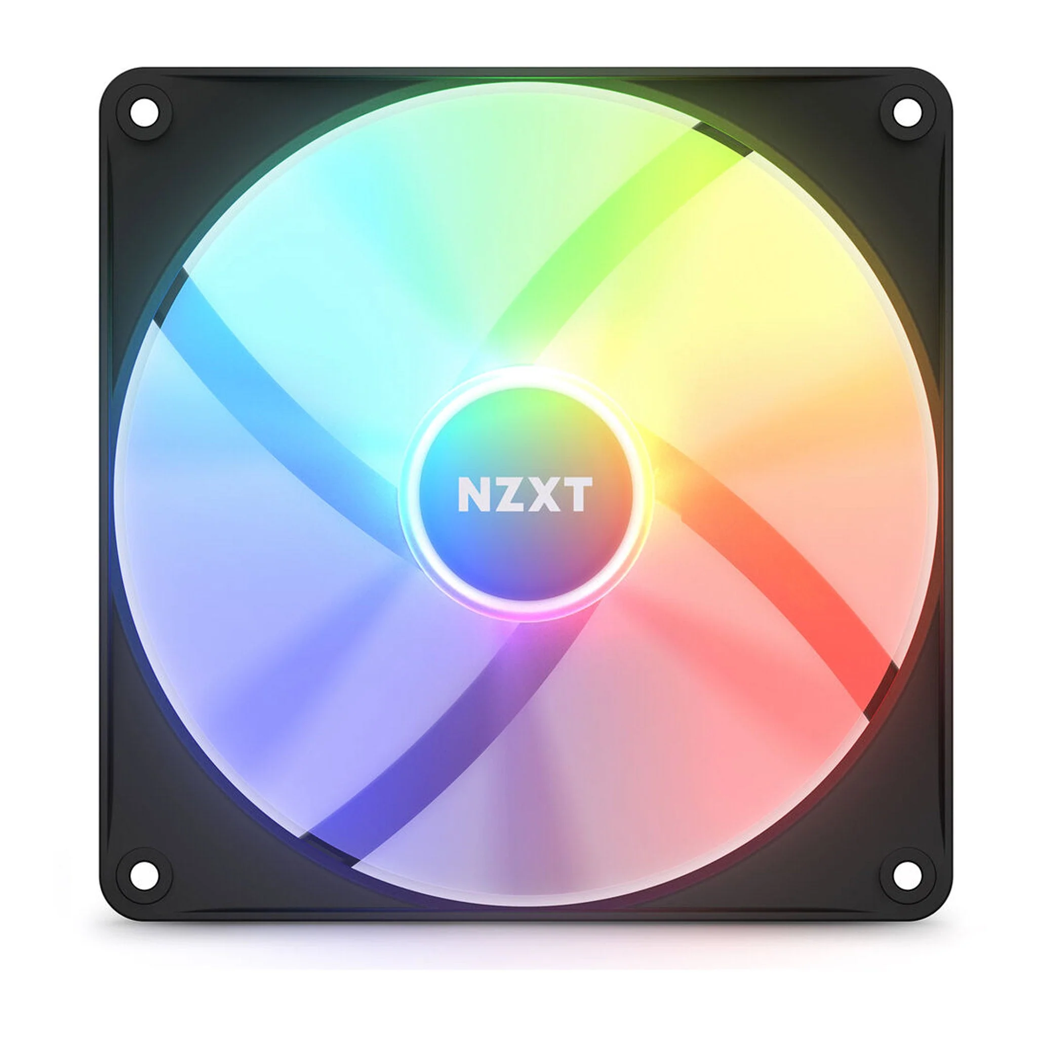 NZXT RF-C14DF-B1 140mm Hub-Mounted F140 RGB Fans with RGB Controller - 2-Pack Black - Image 2
