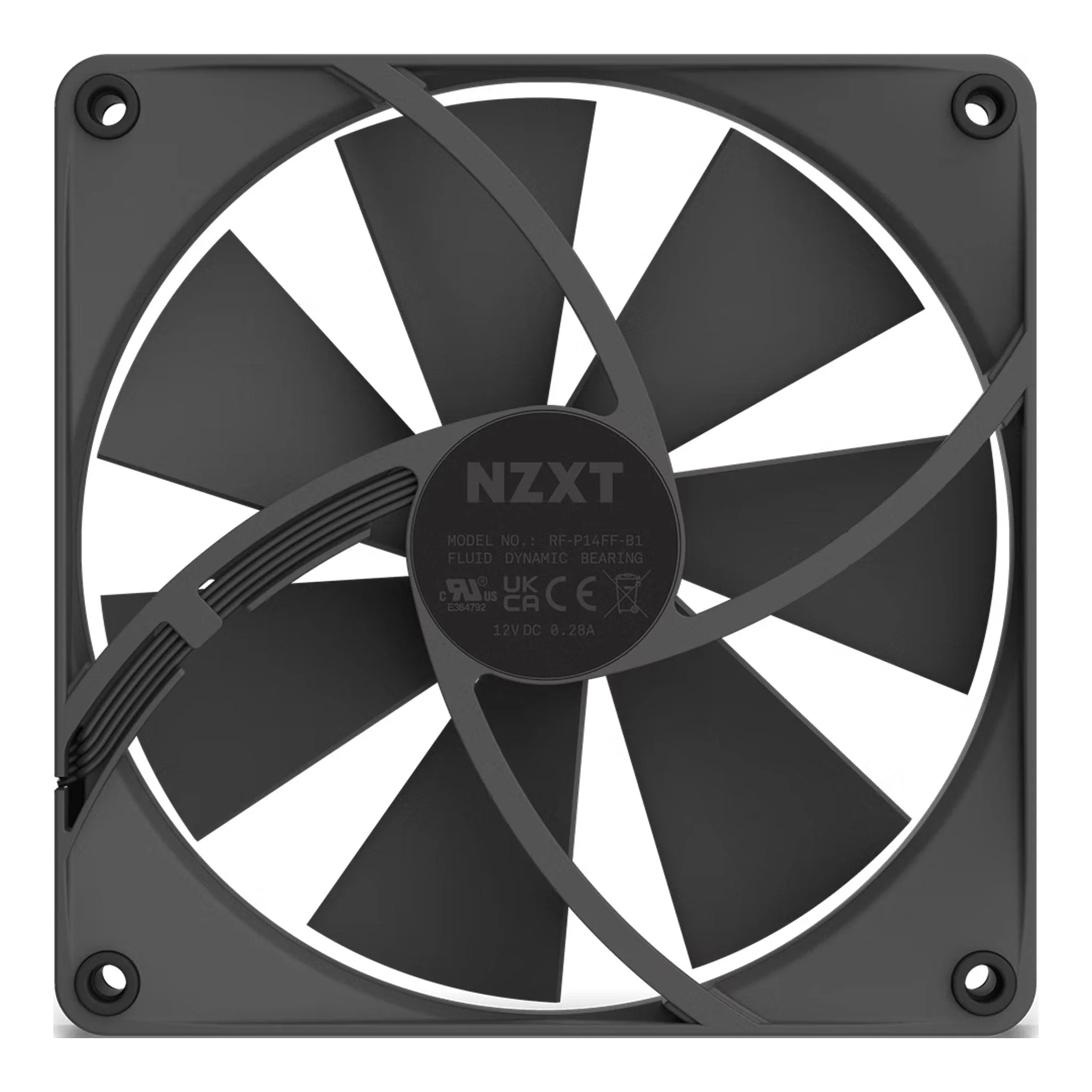 NZXT RF-P14SF-B1 140mm Black Static Pressure F140P Fan - Image 6