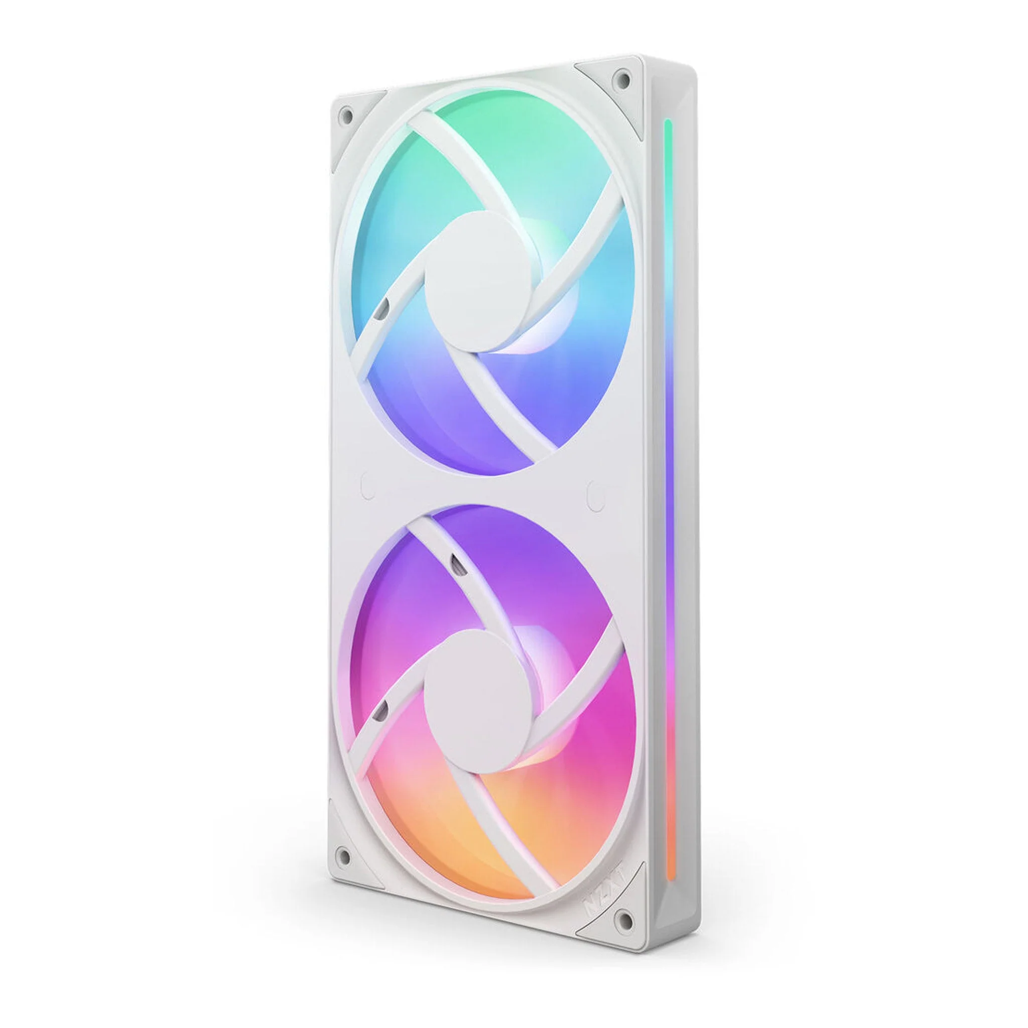 NZXT RF-U24HF-W1 F240 RGB Core Dual 120mm Single-Frame Fan Unit - White - Image 2