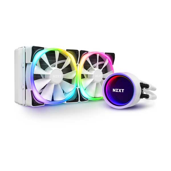 NZXT RL-KRX53-RW White Kraken X53 240mm Liquid Cooler with RGB