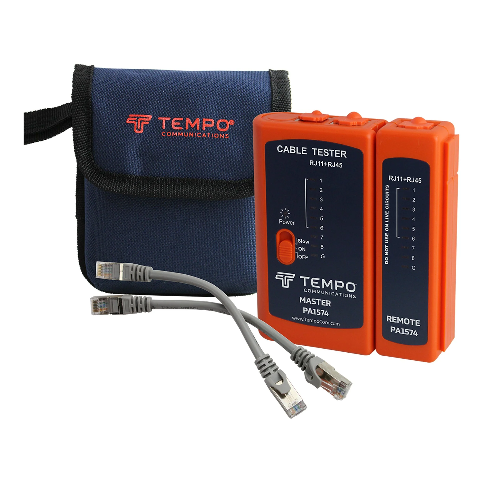 Paladin Tools PA1574 LAN Cable-Check Kit with Storage Pouch