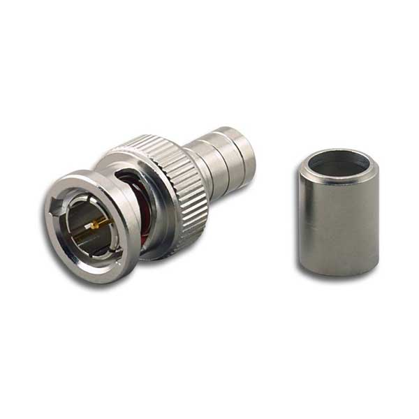 BNC Male 2 Piece Crimp Connector for RG6