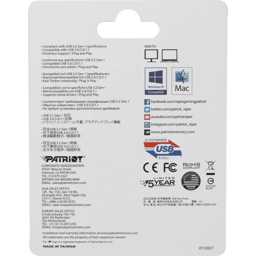 Patriot Memory PEF256GRGPB32U 256GB Supersonic Rage Pro USB 3.2 Flash Drive - Image 6