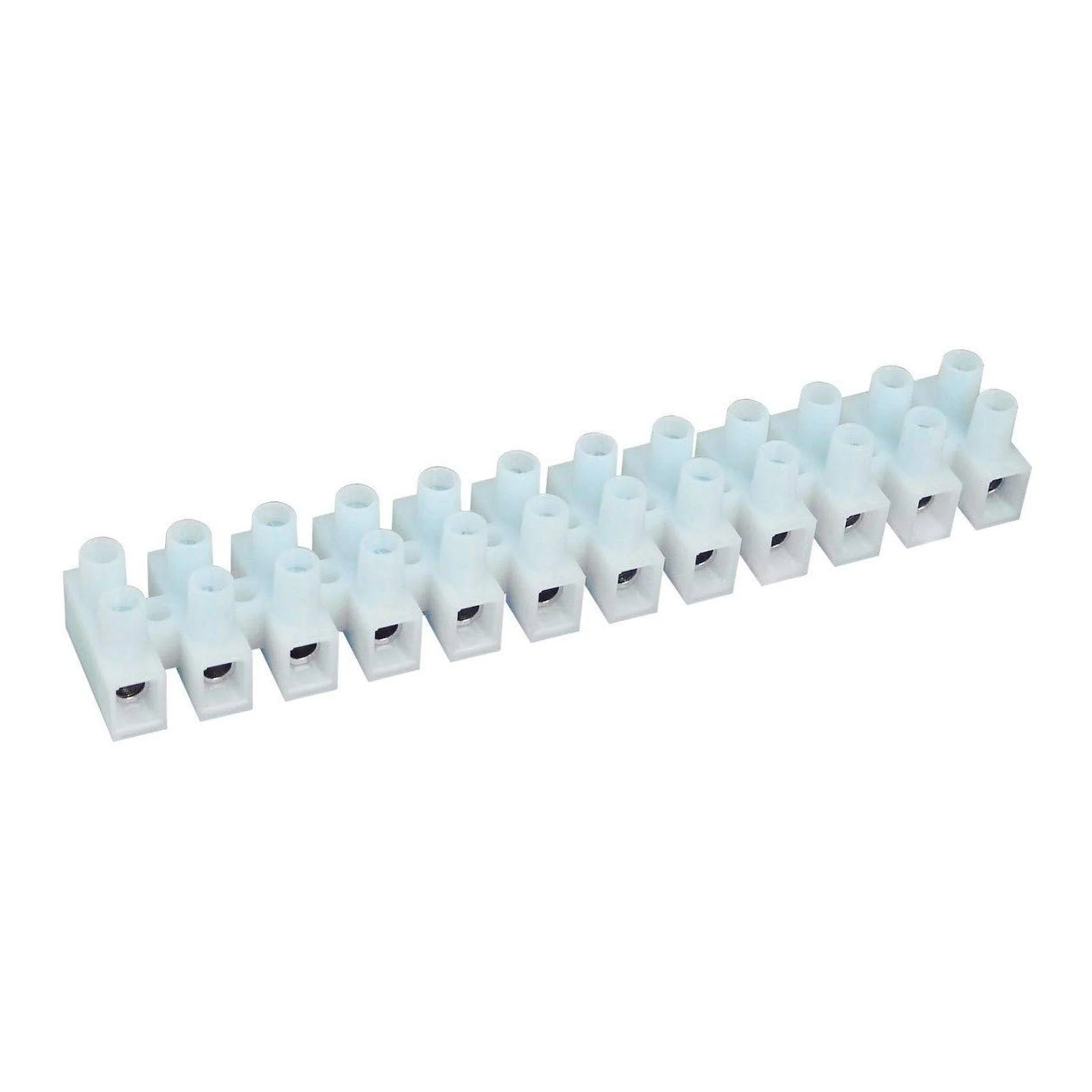 Philmore LKG 13-1208 12-Position Euro-Style Terminal Block Barrier Strip - 22AWG-12AWG 20A 300V