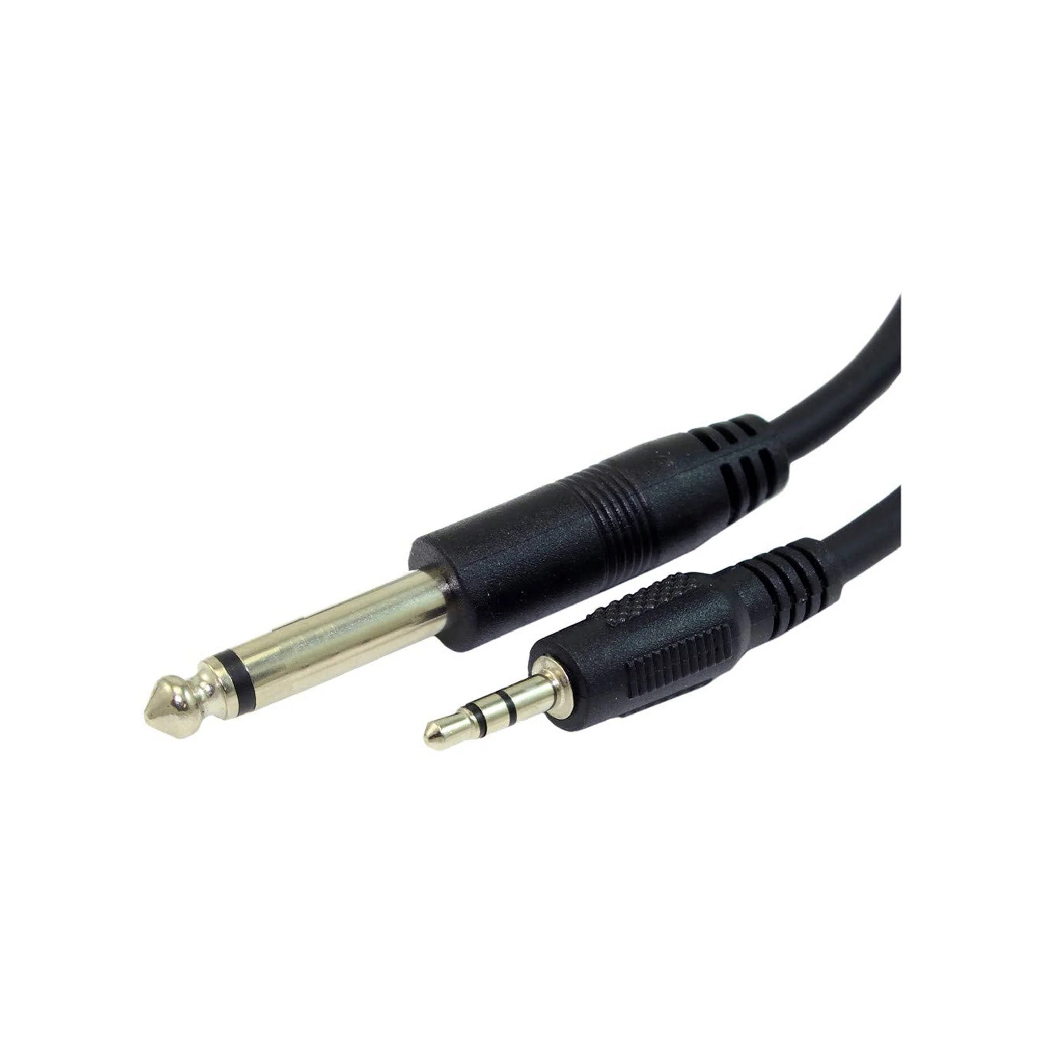 Philmore LKG 44-380 6ft 3.5mm Stereo Male to 1/4" Mono Male Audio Adapter - Black