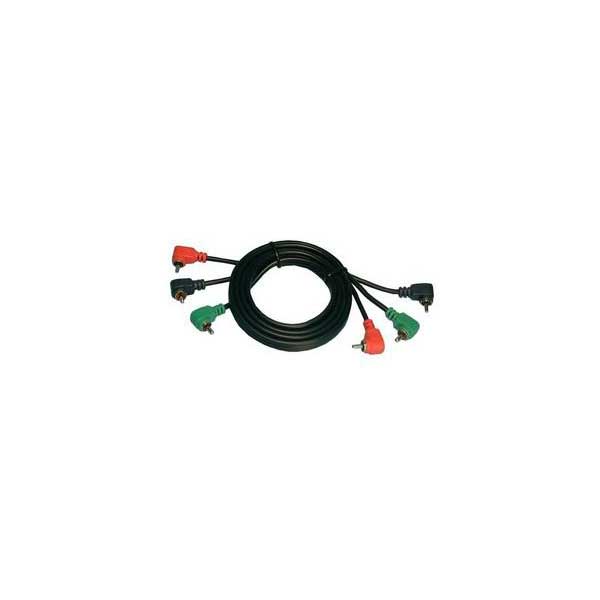 Philmore RGB Component Video Cable w/ Right Angle Connectors - 6'