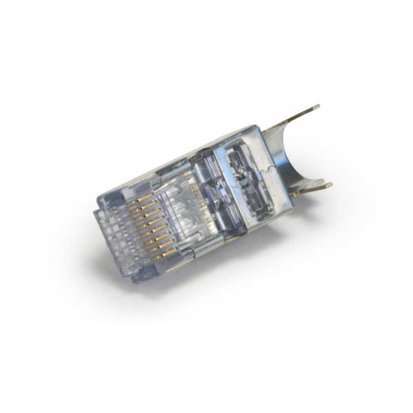 Platinum Tools ezEX44 Shielded RJ45 External Ground Connector (Cat6 23 AWG), 50/Jar. - Image 3
