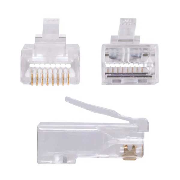 Platinum Tools 2106J Rapid45 EZ Pass-Through RJ45 Connectors 100-Pack Jar