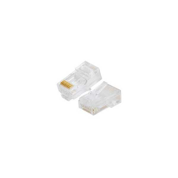 Platinum Tools RJ45 (8P8C) Cat5e Connectors, Round Stranded (25-Pack)