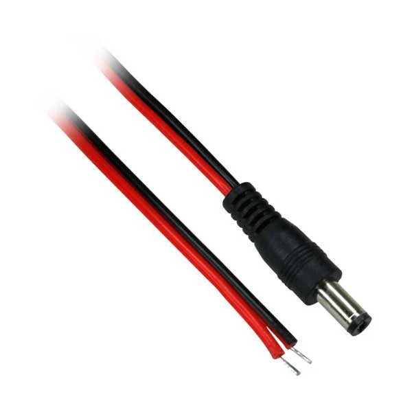 Power Plug on One End Only 3'