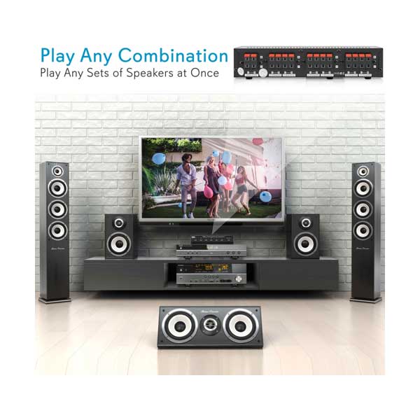 Pyle Audio PSS6 6-Channel 100-Watt High Power Stereo Speaker Selector - Image 4