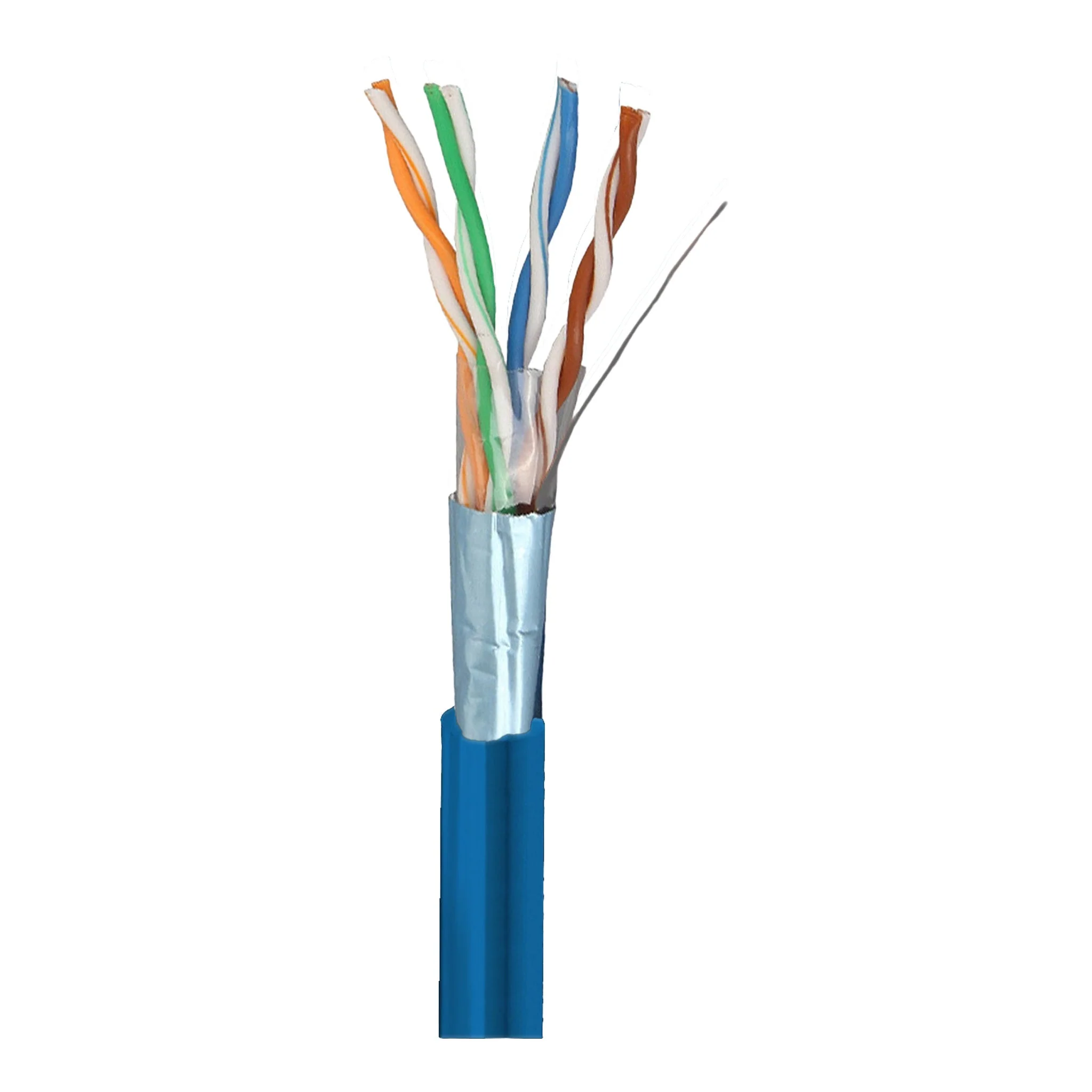 Quabbin VDC5-4S-1K 24AWG 4-Pair Shielded TPE PVC Cat5e Cable - 1000FT Box