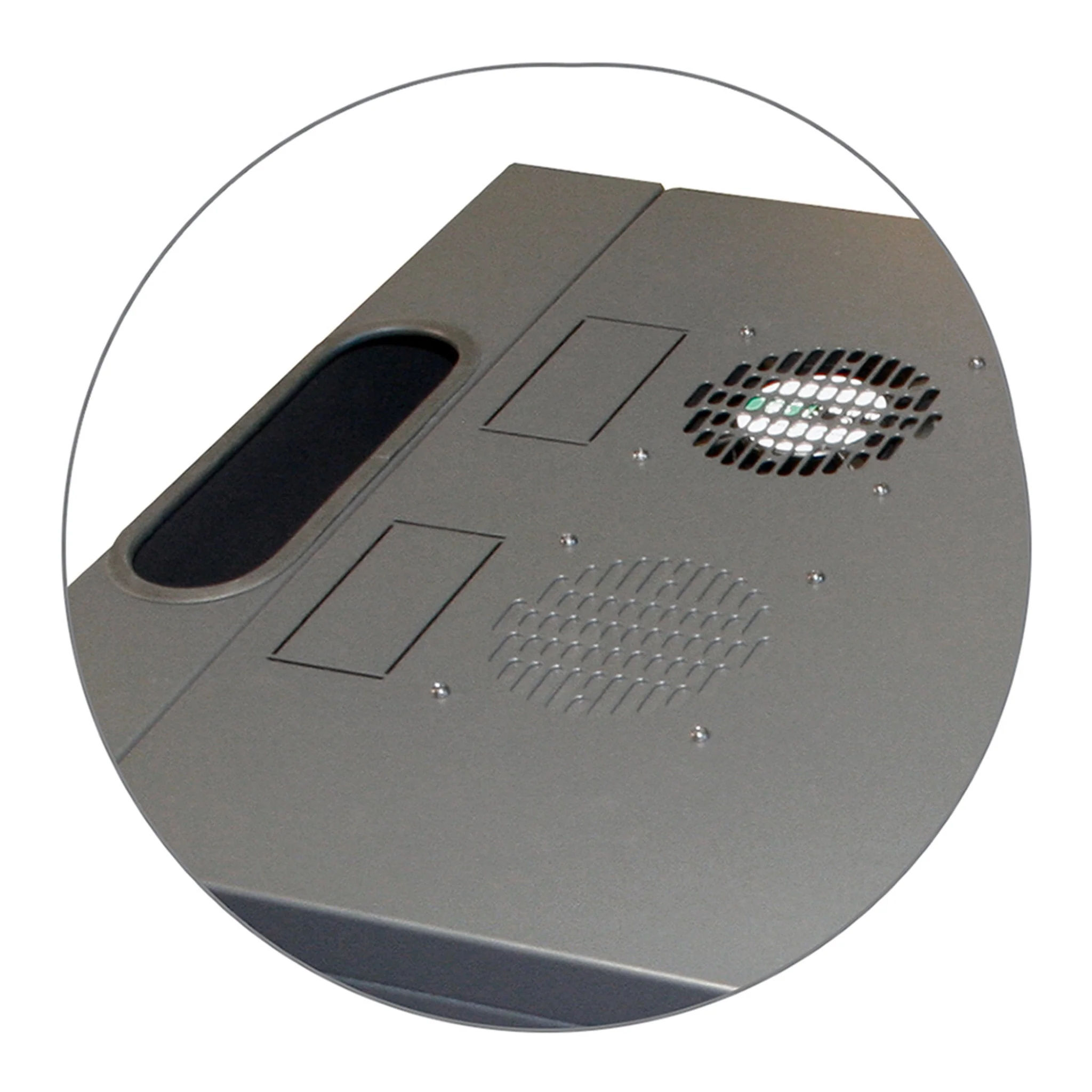 Quest Manufacturing WM3019-18-02 18U Wall Mount Enclosure with Rear Swing-Out - Black - Image 4