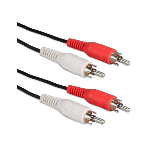 QVS RCA2A-25L 25ft Dual RCA Stereo Audio Combo Cable