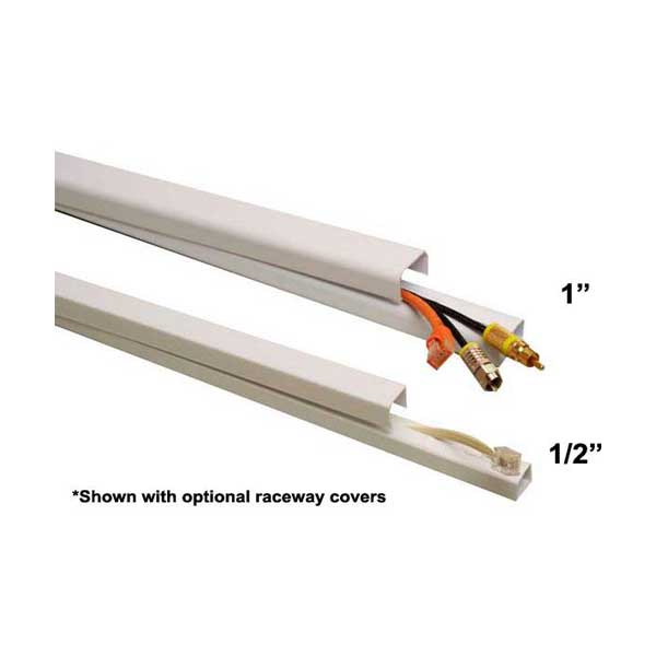 Quest Manufacturing FWH-12411 1" 4ft White Raceway Wire Hider