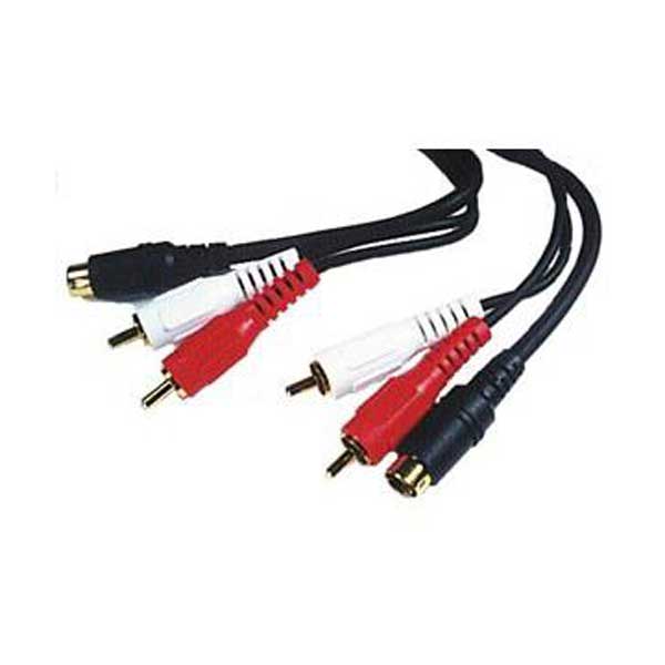 RCA + S-Video Dubbing Cable - 3'