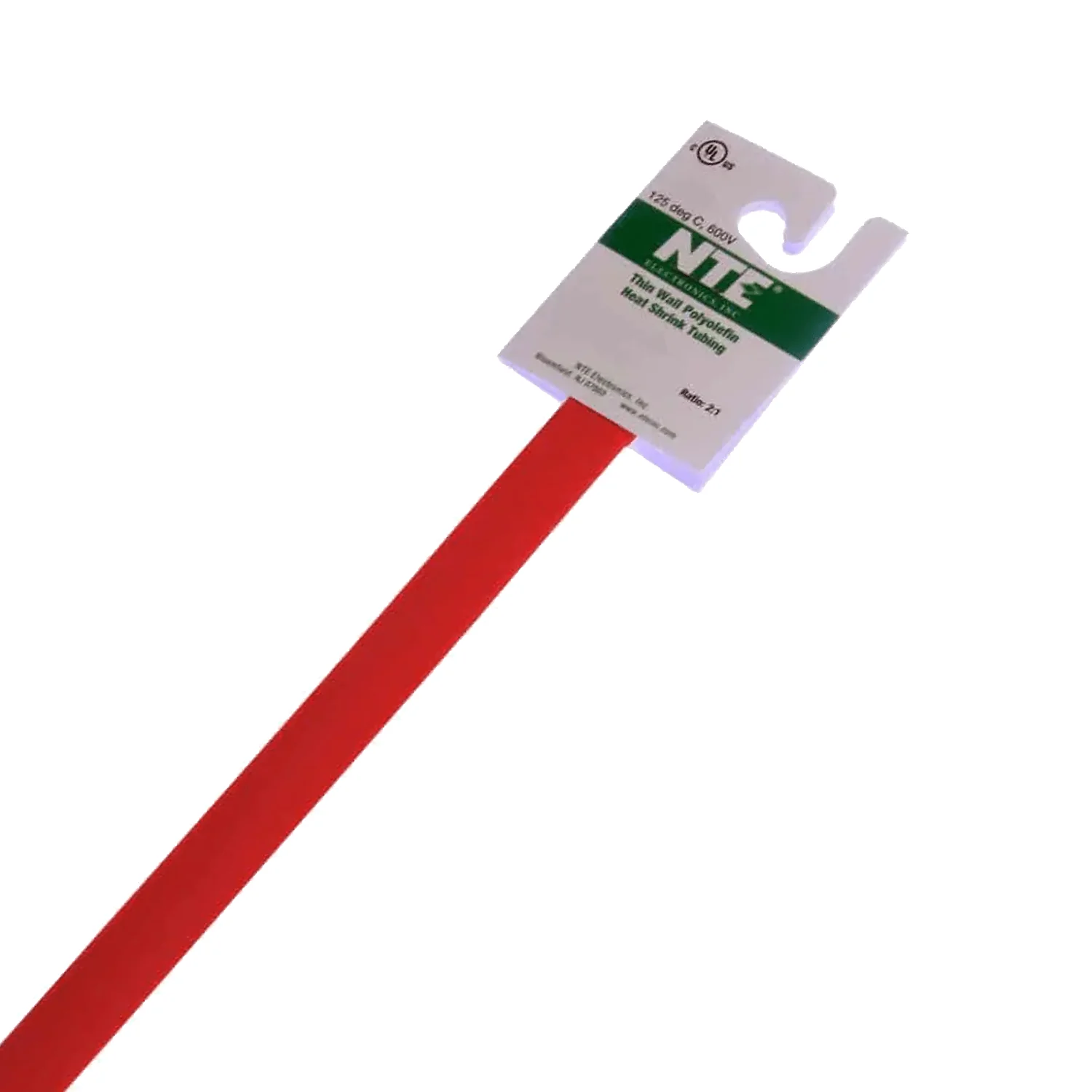 1/2 Inch Thin Wall Heat Shrink, 2:1, Red, 4FT