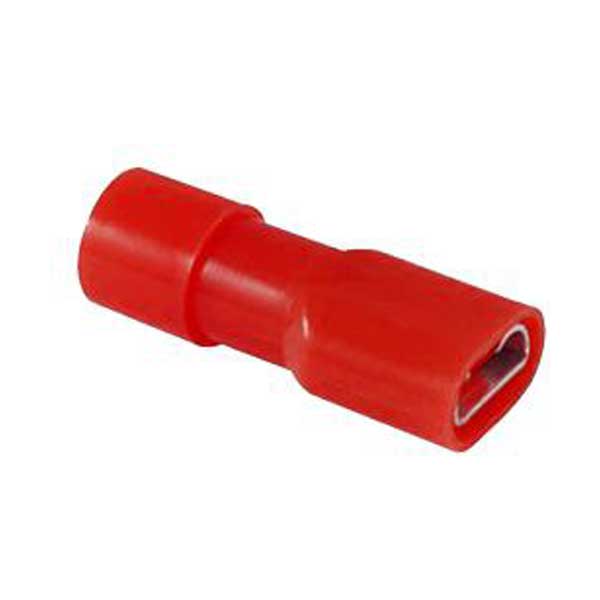 Red Nylon Fully Insulated Female Quick Disconnects 22-18 AWG 4pc