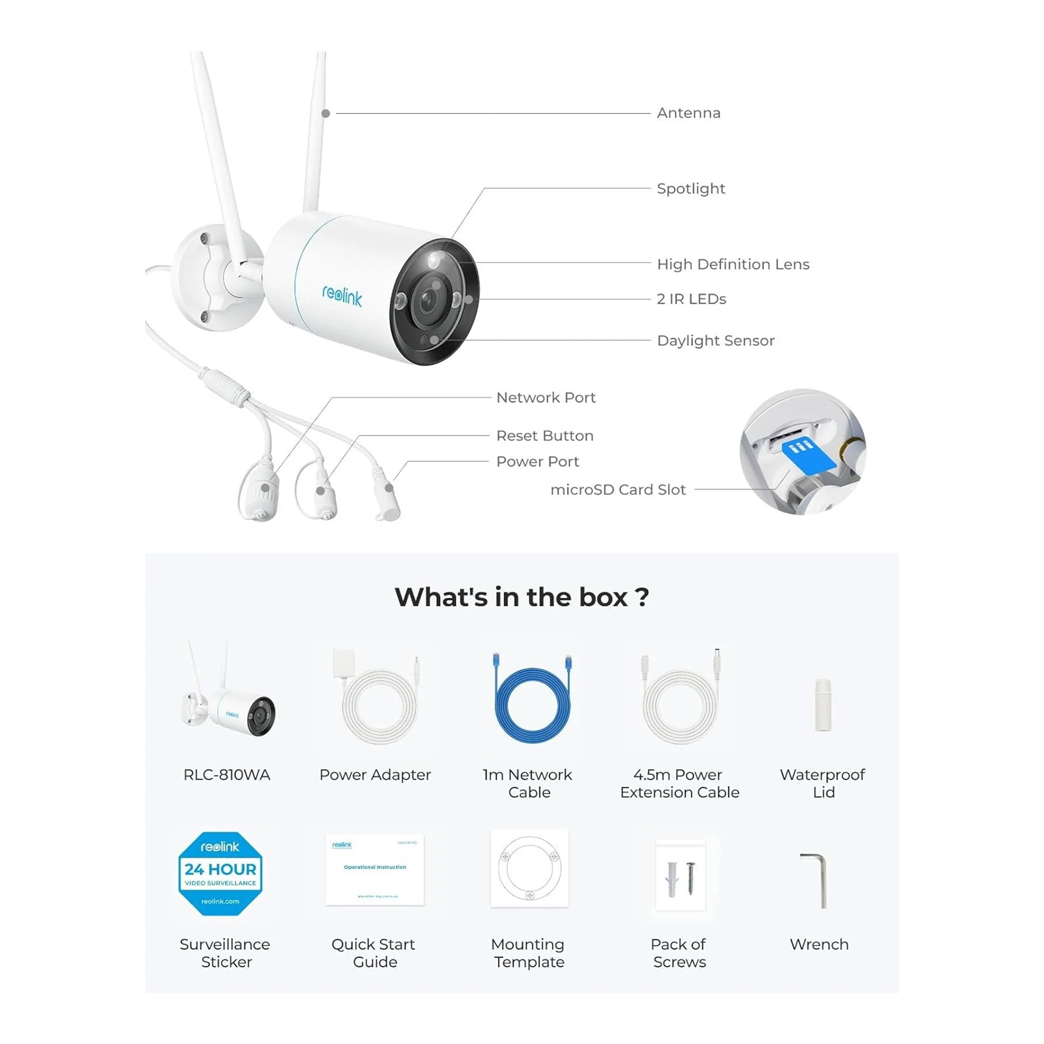 Reolink RLC-810WA 4K 8MP Dual-Band Wi-Fi 6 Surveillance Camera with SD Card Slot - Image 9