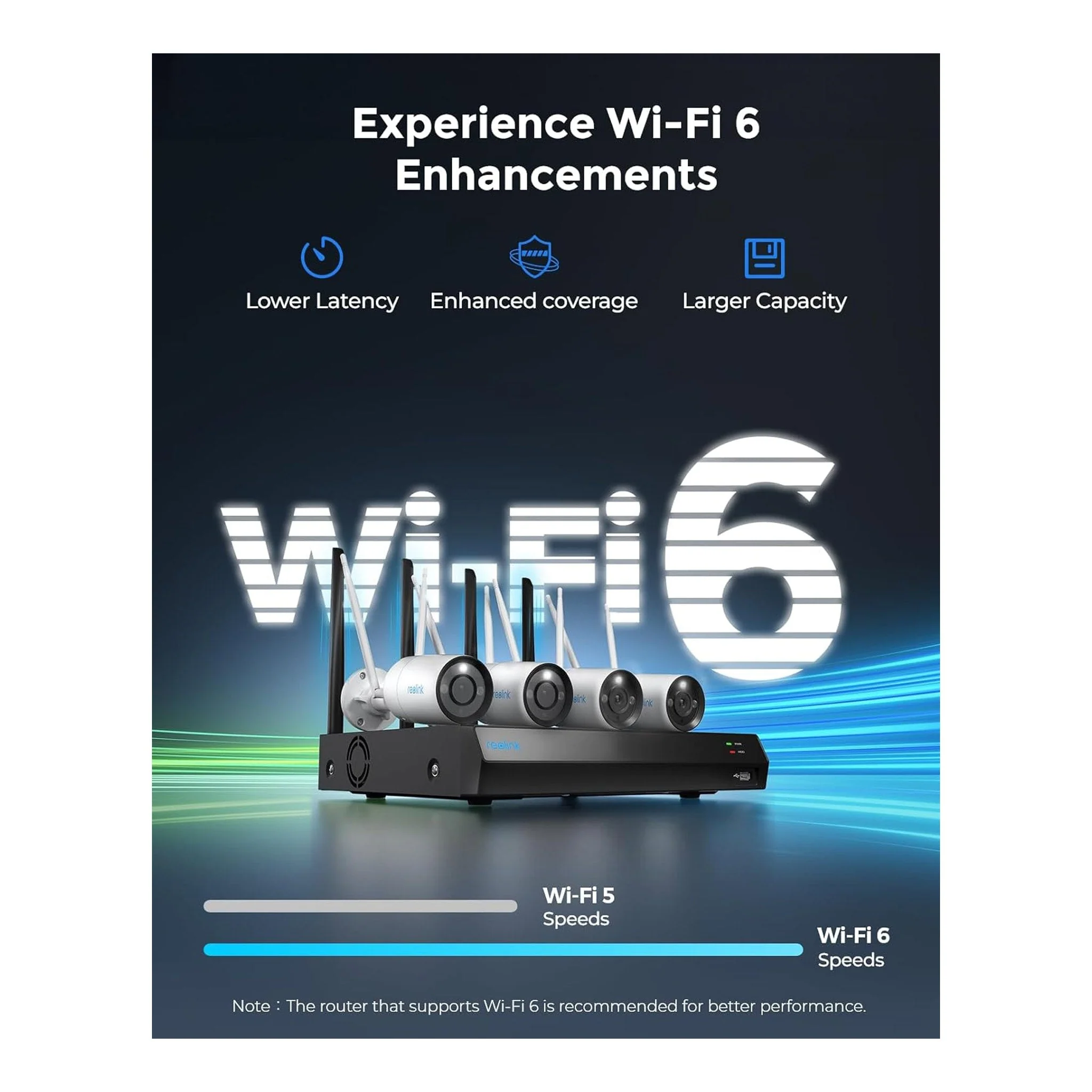 Reolink RLK12-800WB4 4K 12-Channel Dual-Band Wi-Fi 6 2TB NVR Kit with 4K 8MP Wi-Fi 6 Bullet Cameras (4x) - Image 3