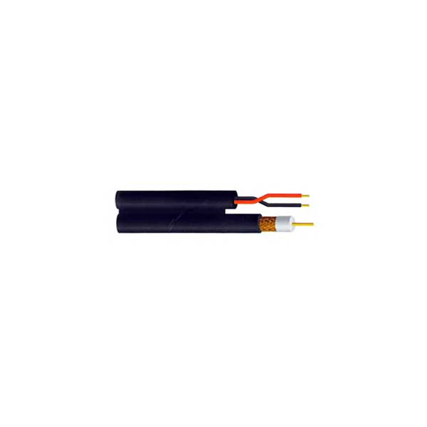 RG 59/U BC CCTV Siamese Cable 500 ft. (75 ˆ, 20 AWG, 95% BC, 2 Conductor 18 AWG)
